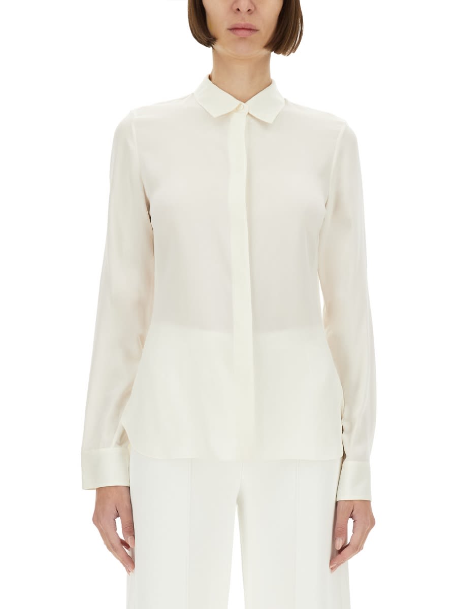 Theory Slim Fit Shirt In White
