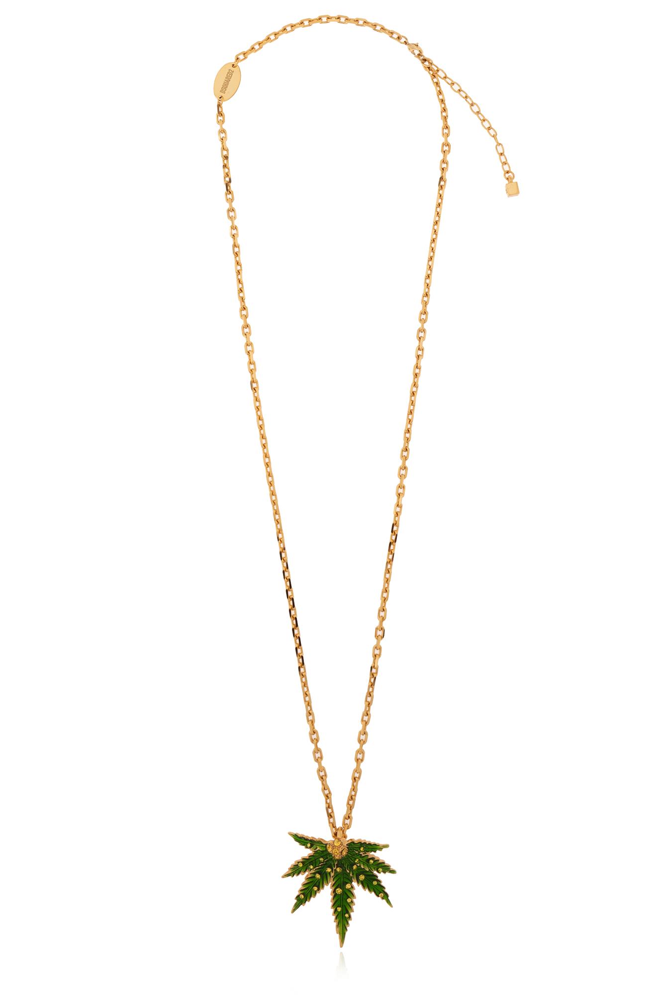 Shop Dsquared2 Brass Necklace In Gold