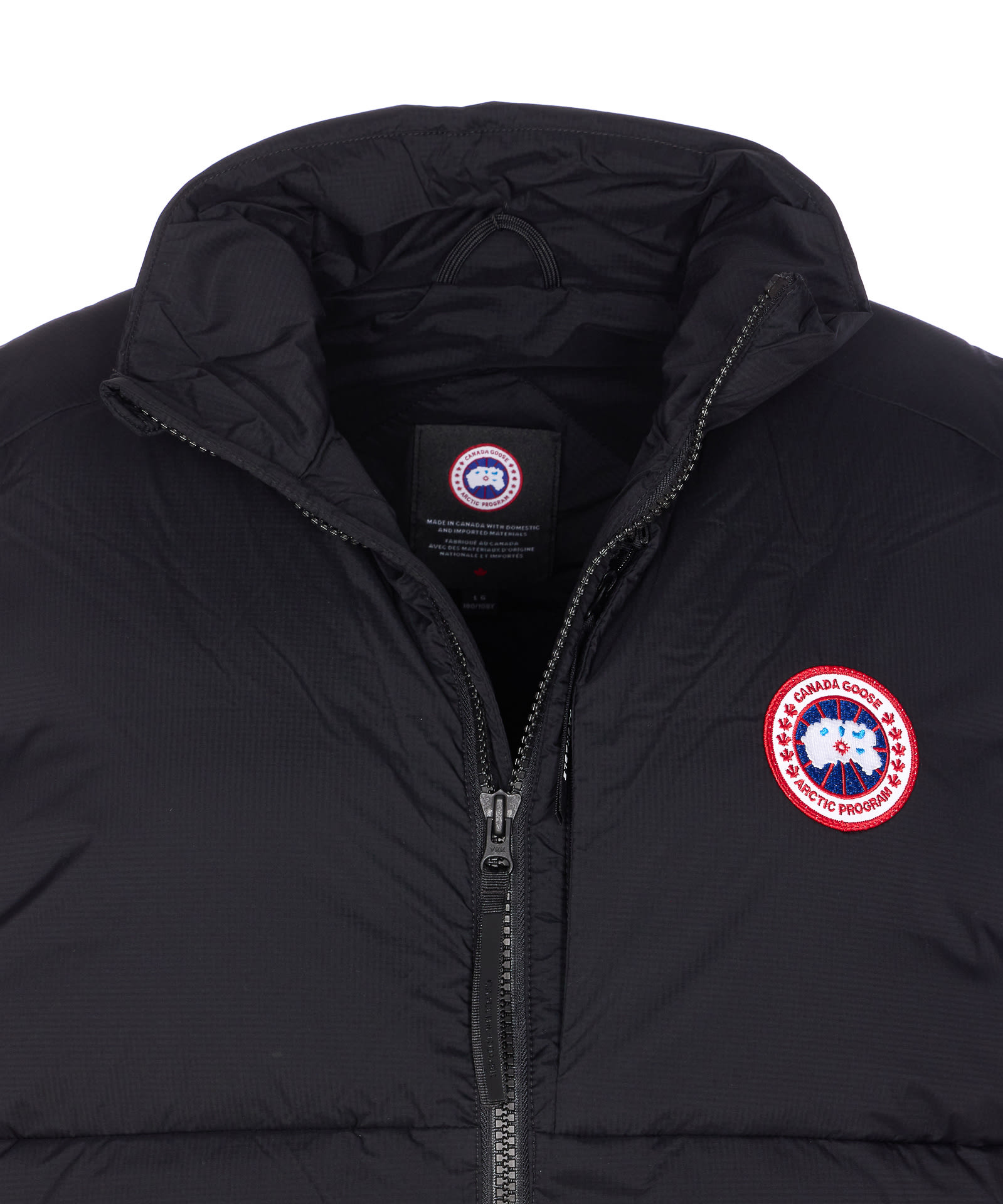 Canada Goose Lodge Sleeveless Jacket In Black