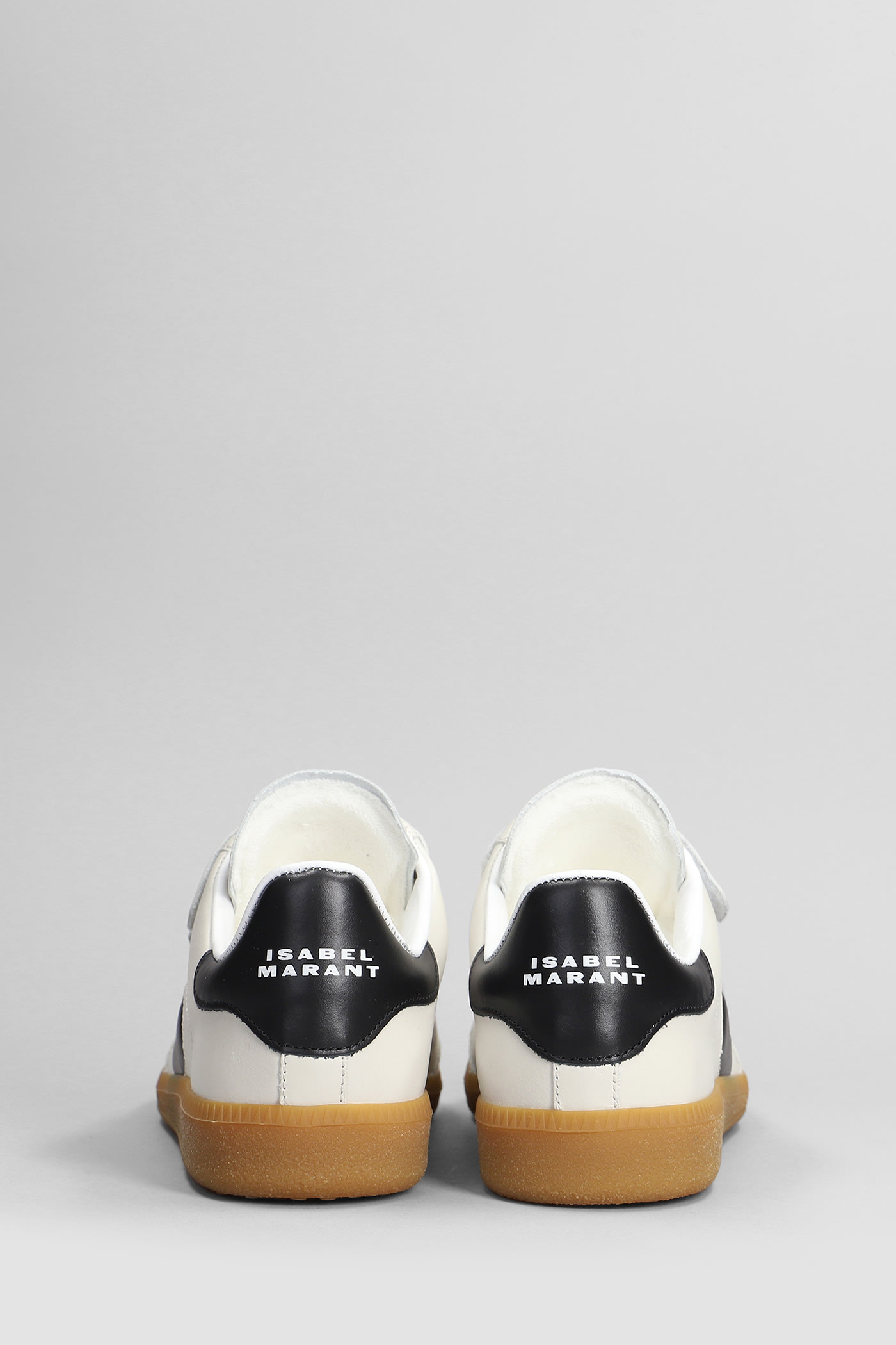 Shop Isabel Marant Beth Sneakers In White Suede And Leather