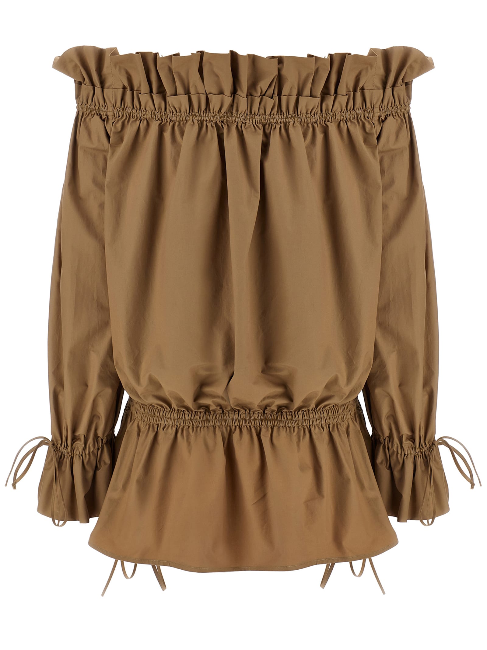 Saint Laurent Off-shoulder Mini Dress