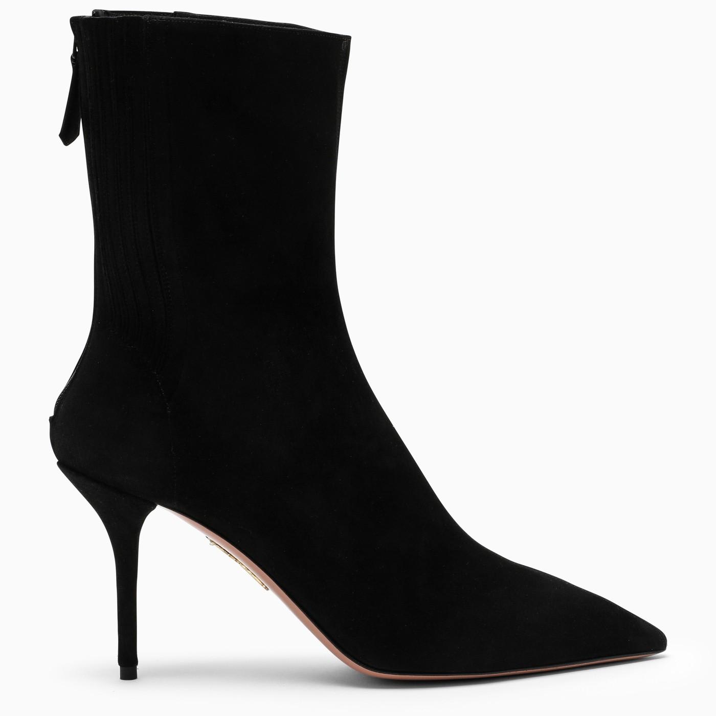 Aquazzura Black Saint Honoru00e9 85 Ankle Boots