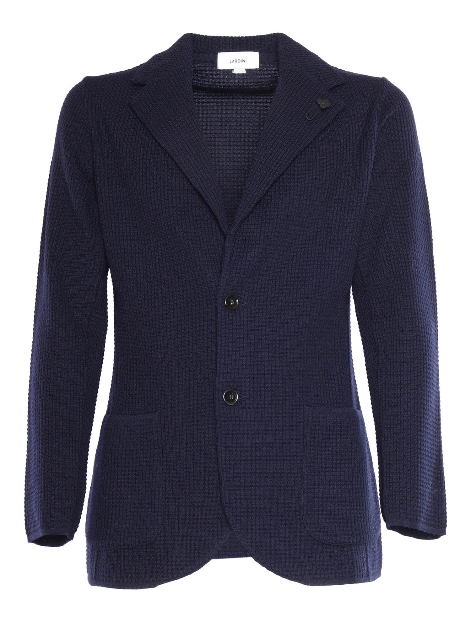 Shop Lardini Man Knitted Jacket In Multicolor