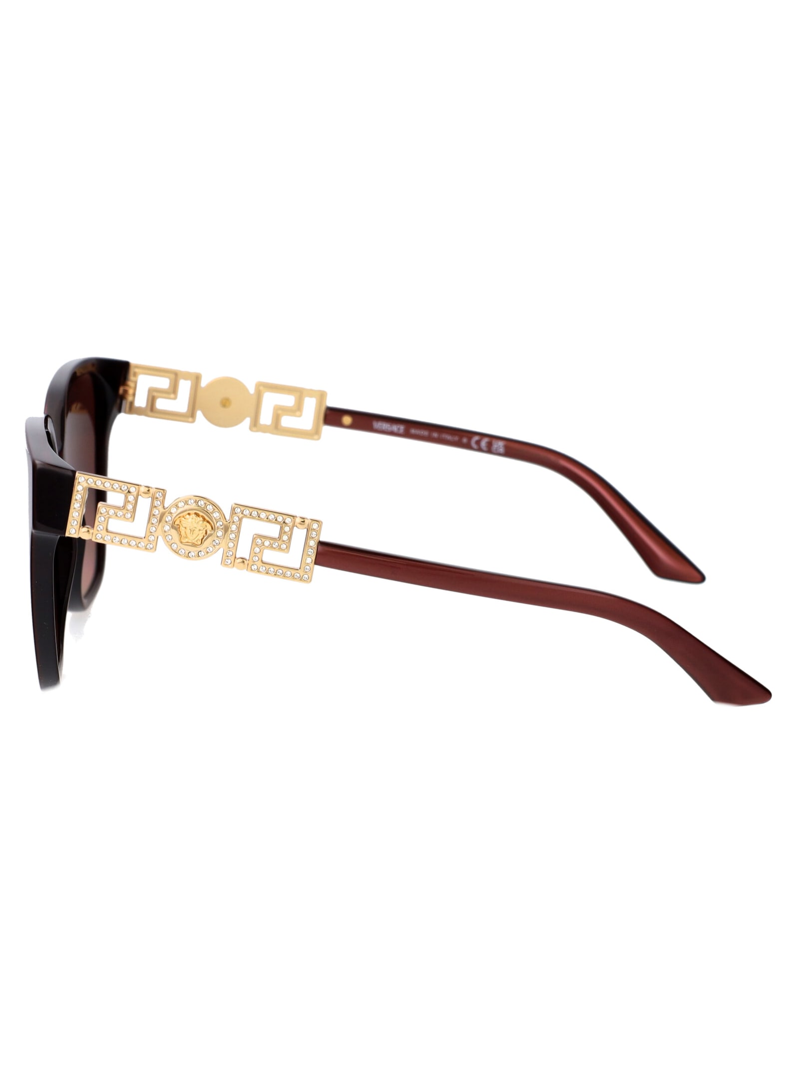 Shop Versace 0ve4471b Sunglasses In 54755m Perla Dark Ruby