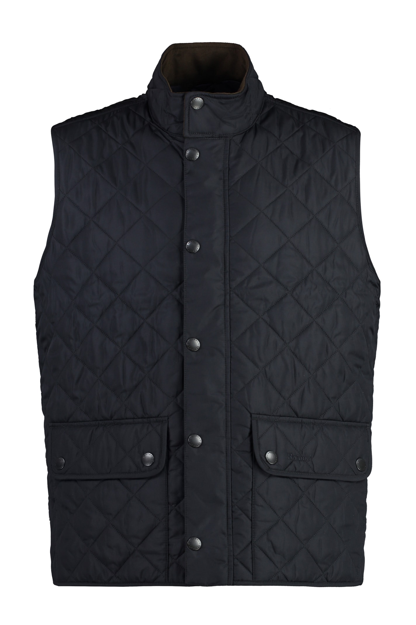 Shop Barbour Lowerdale Quilted Vest In Blue