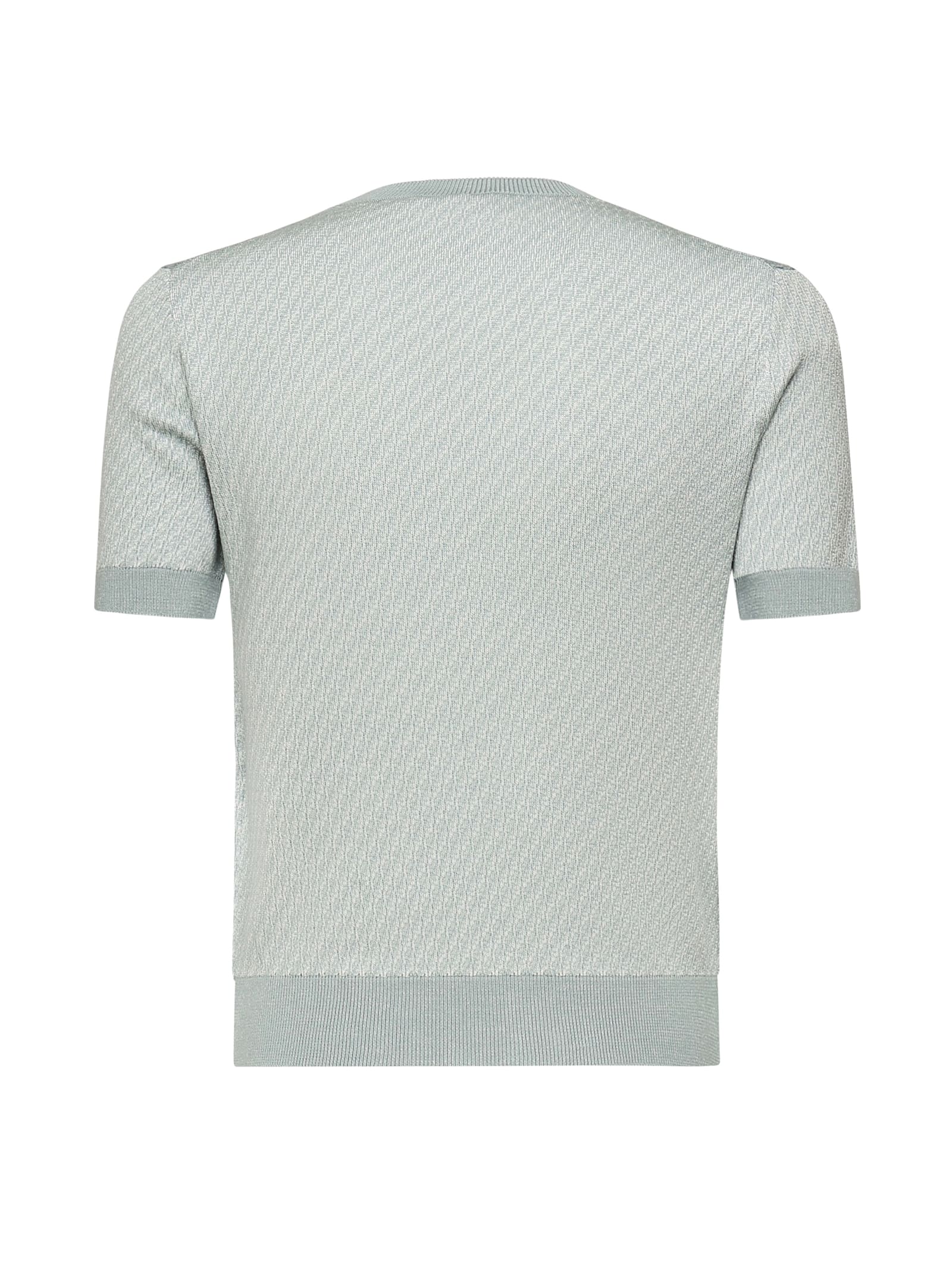 Fendi Micro Logo T-shirt In Blue