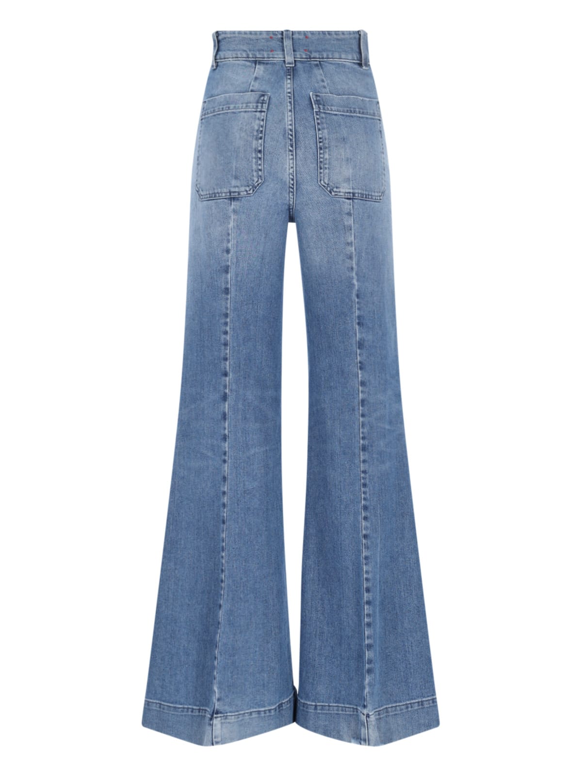 Shop The Seafarer Palazzo Jeans In Blue