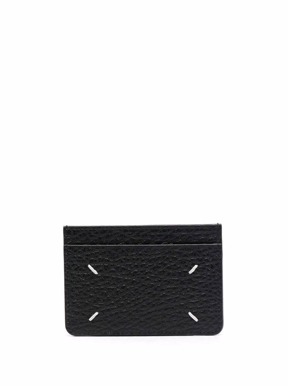 Shop Maison Margiela Card Holder Slim 3 Cc In Black