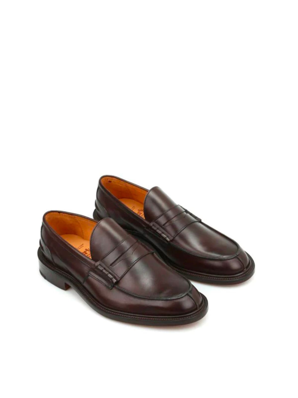 Shop Tricker's James Burnished Lace Up Shoes In Espresso