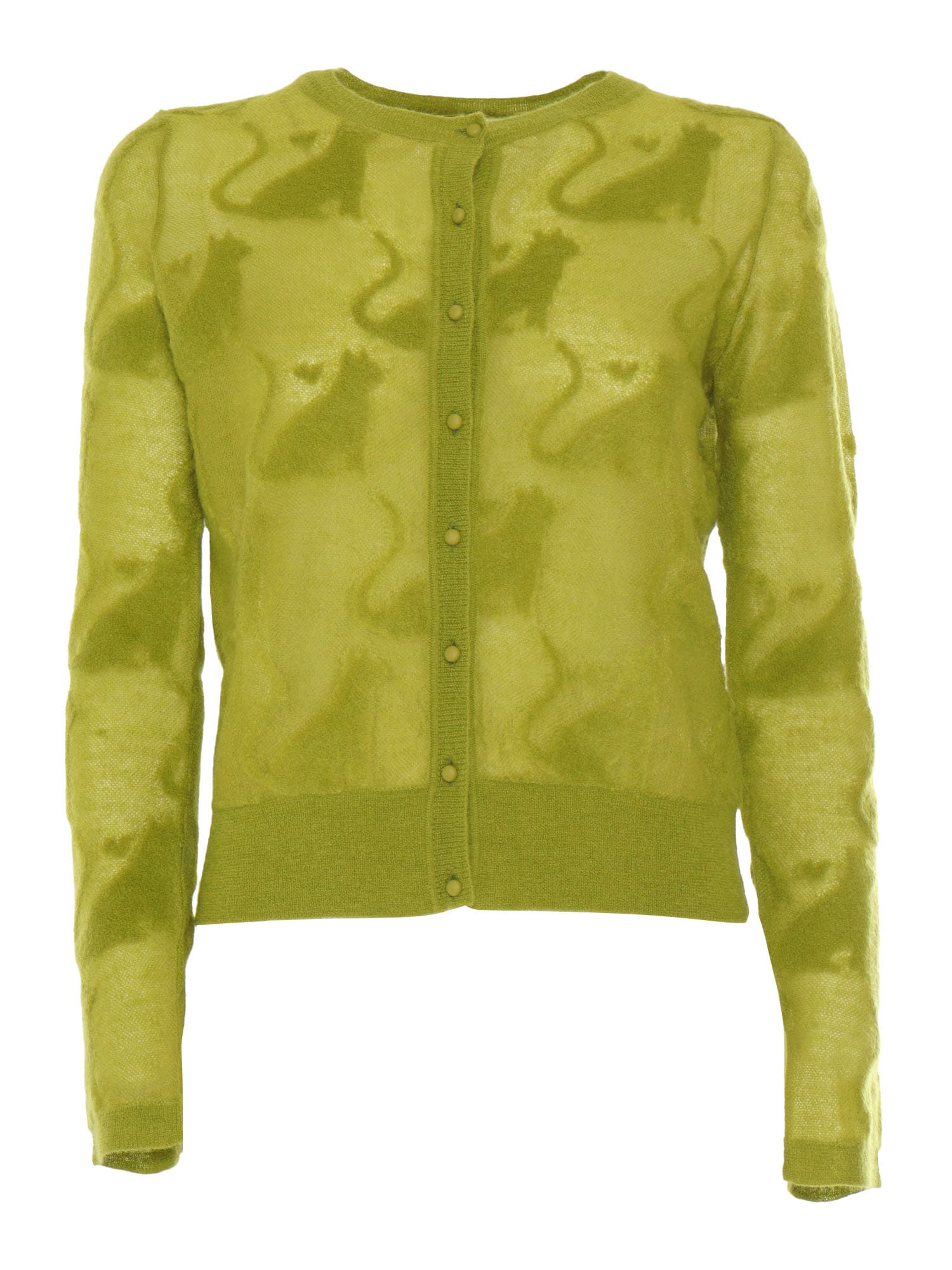 Alvaro Lime Green Cardigan