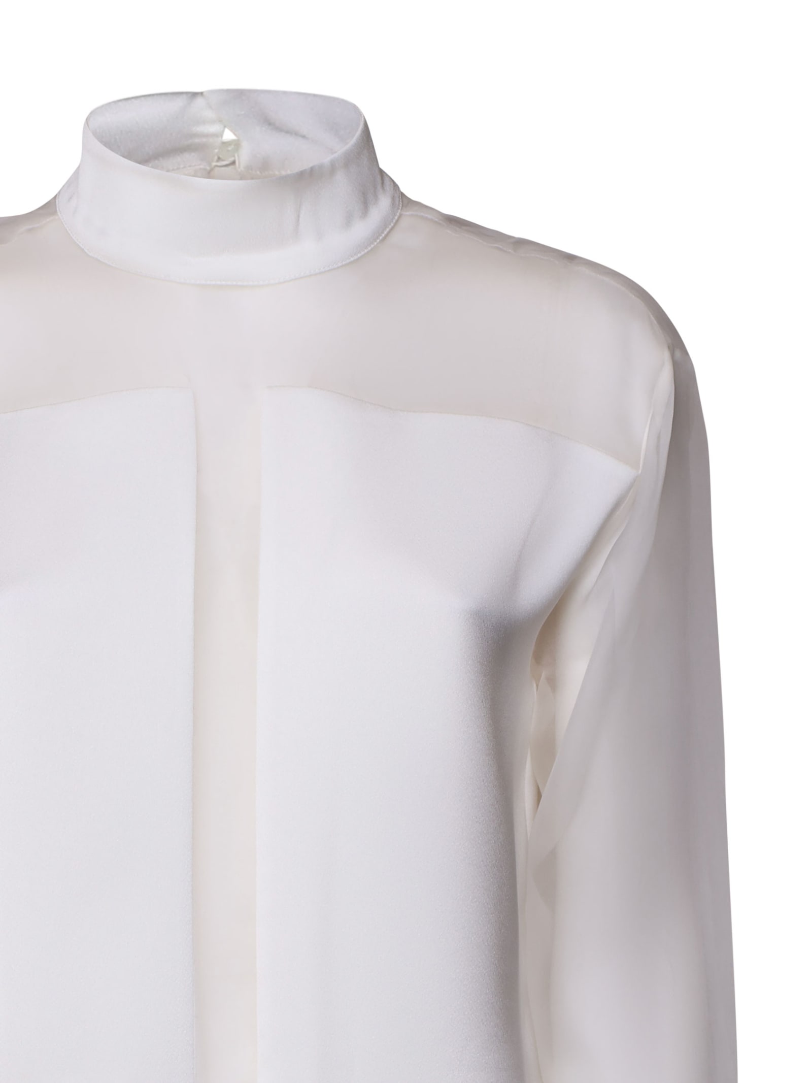 Shop Genny Blusa Con Dettagli Trasparenti In White