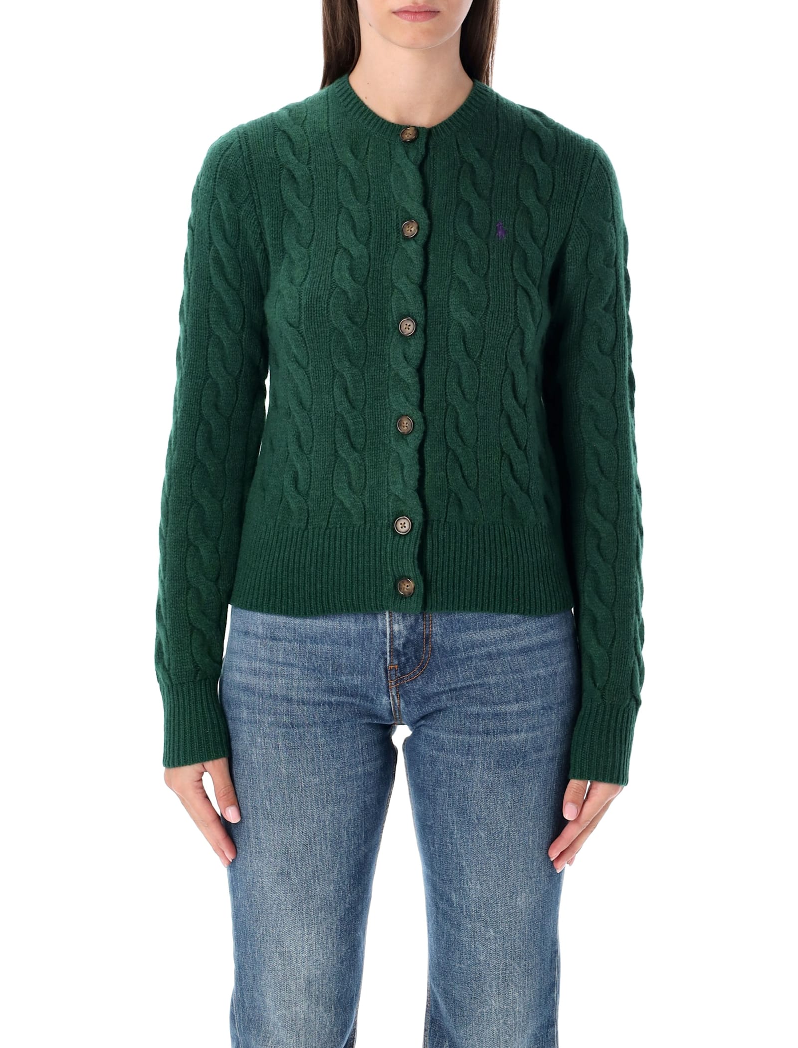Polo Ralph Lauren Wool And Cashmere Cable-knit Cardigan