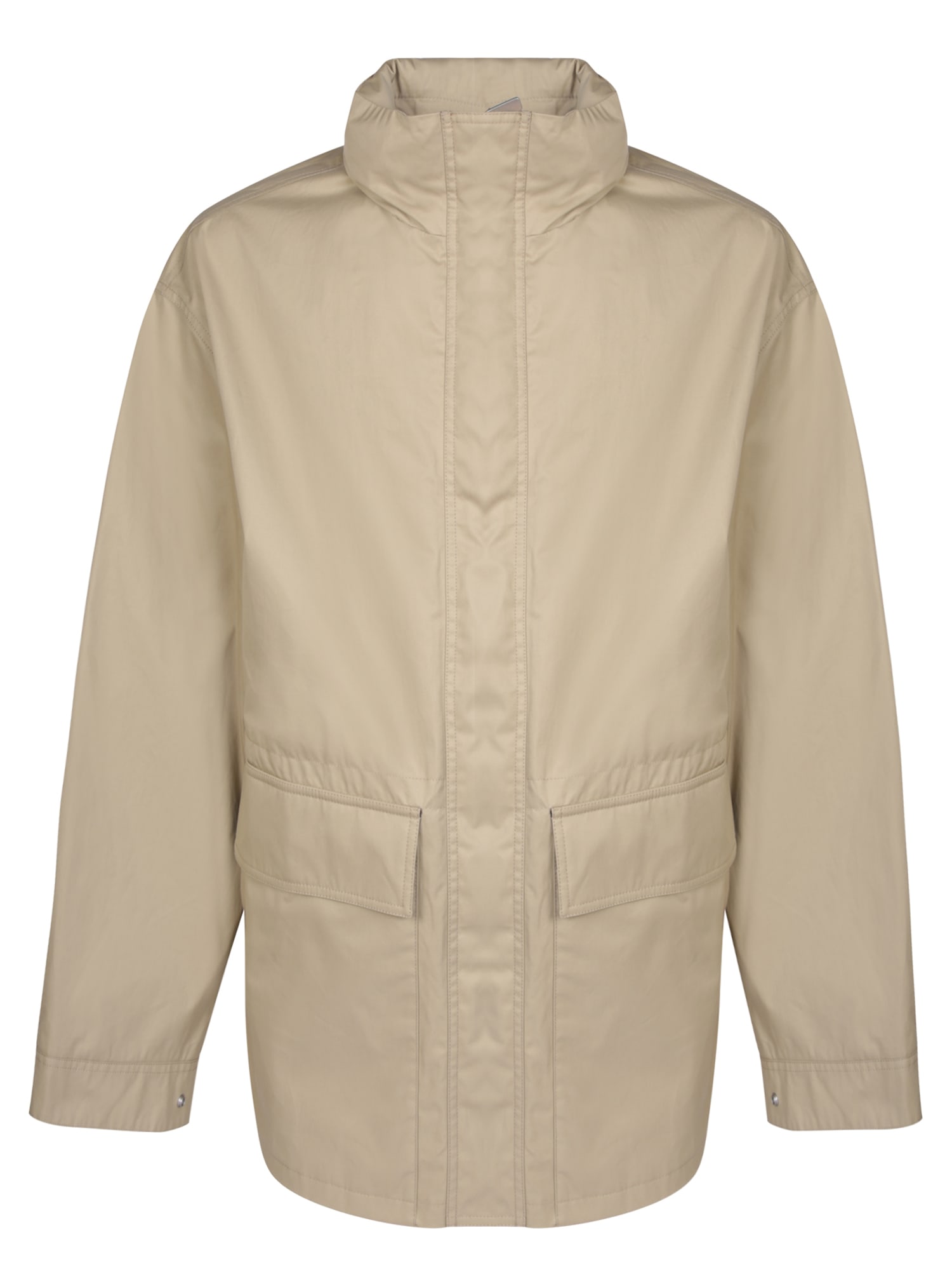 Burberry Host Check Motig Green Jacket In Yellow