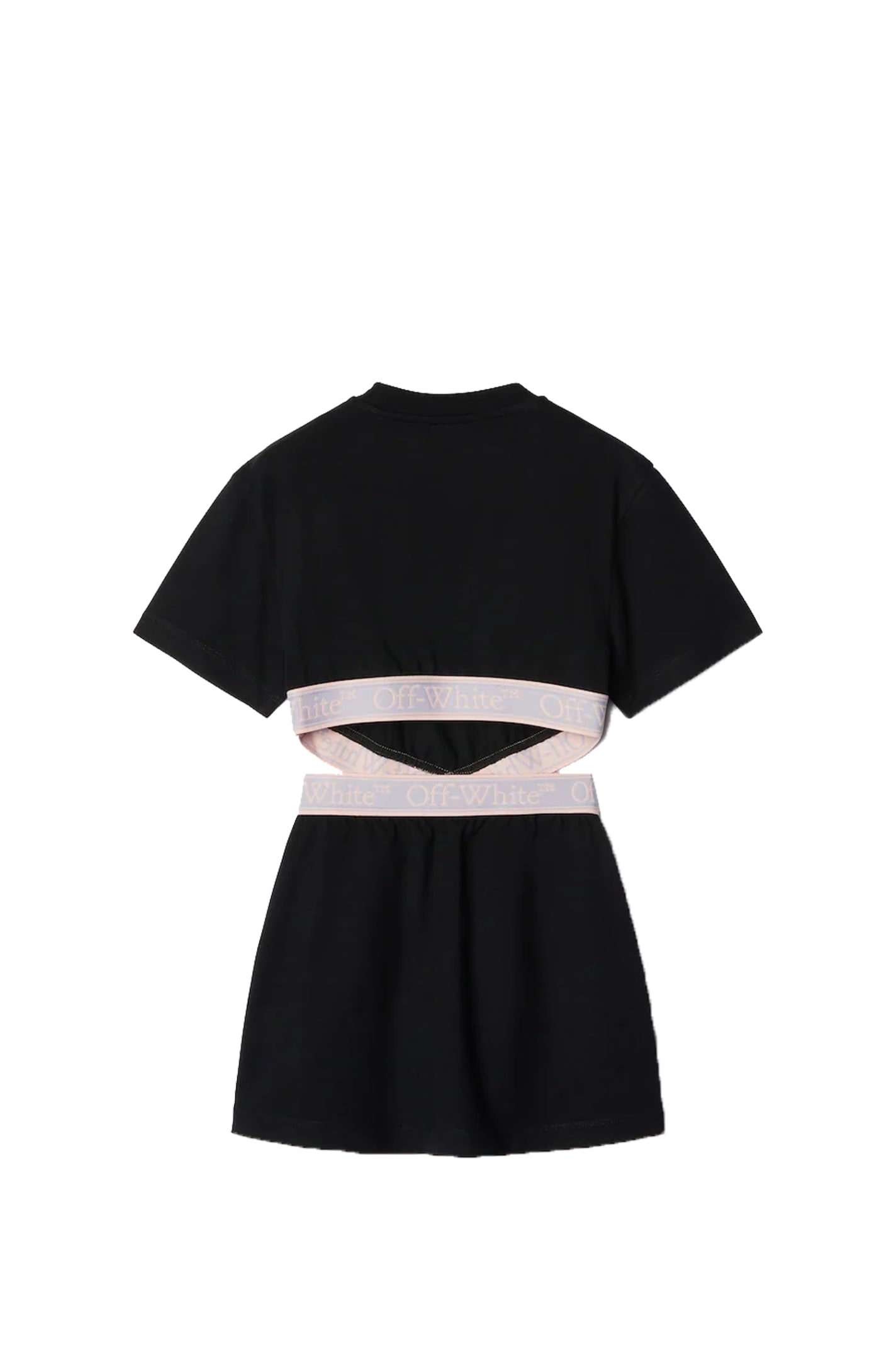 Shop Off-white T-shirt Style Dress With Bookish Logo In Back