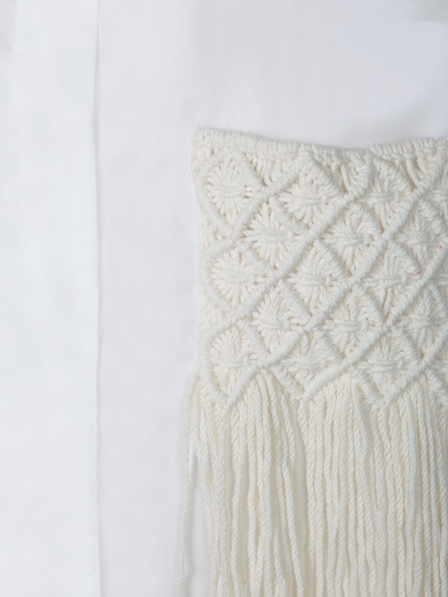 Shop Incotex Cecile Embroidered White Shirt