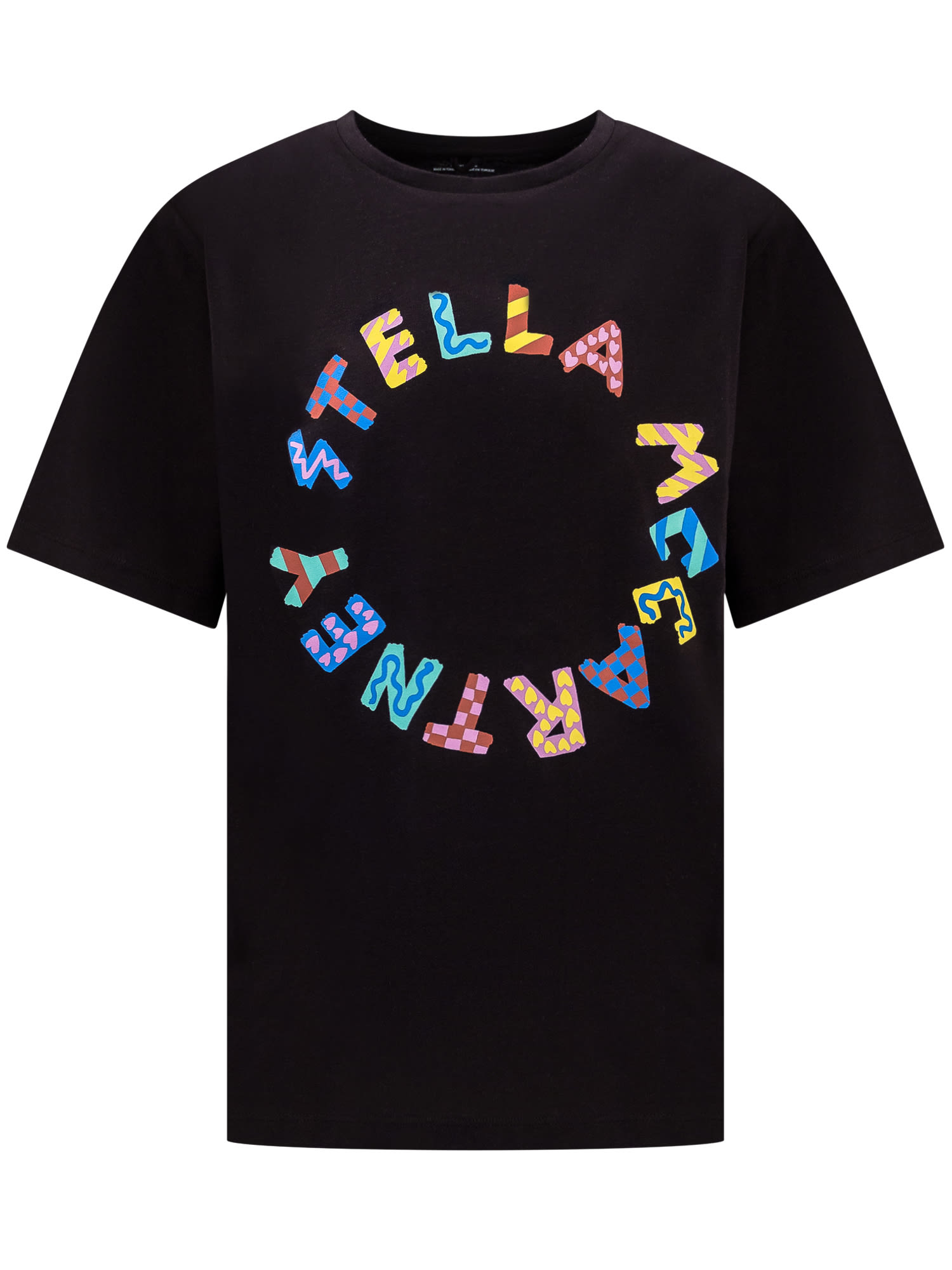 Stella Mccartney Kids' Logo T-shirt In Black