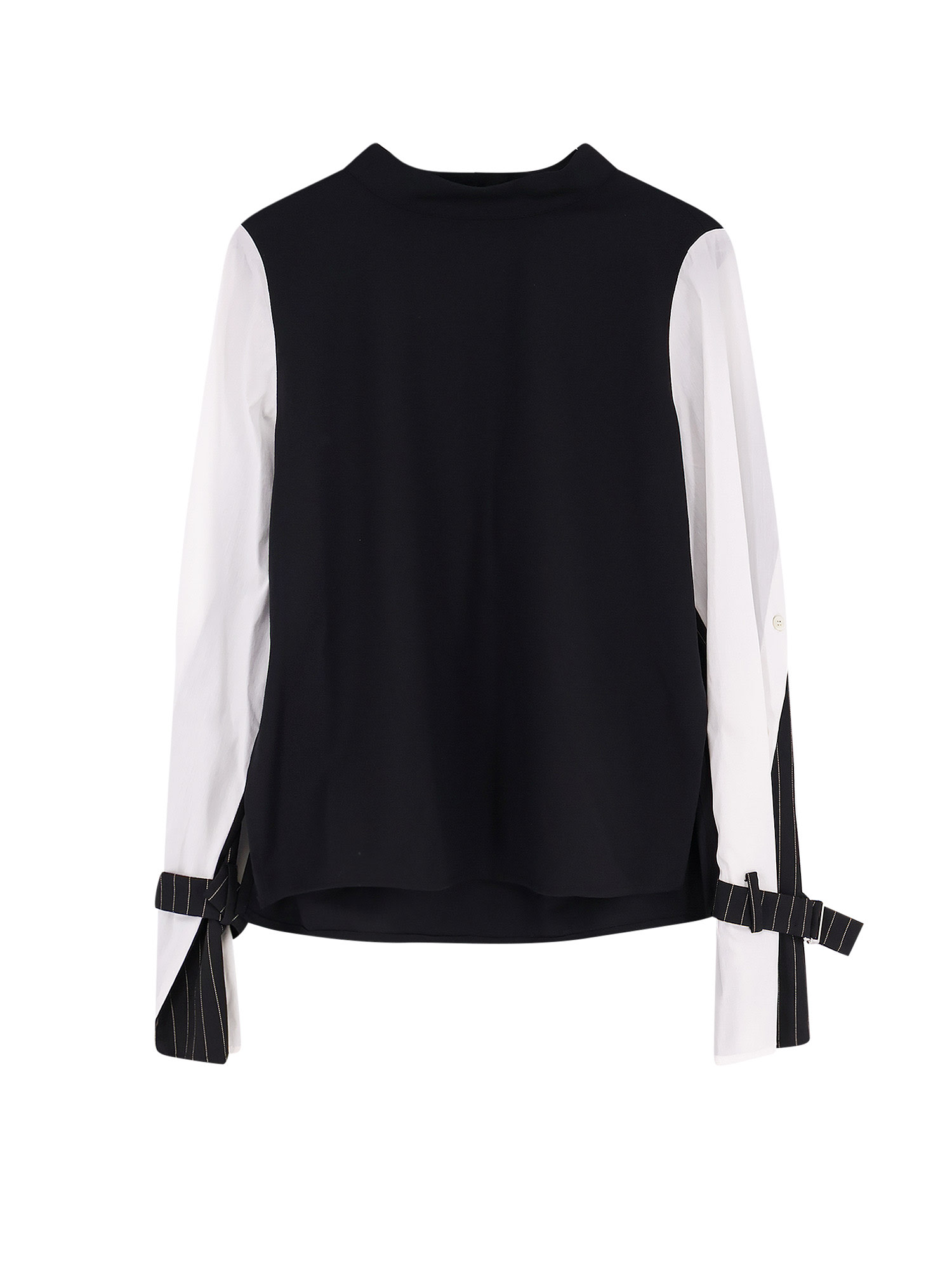 Ixos Pinstripe Buckle Shirt In Black