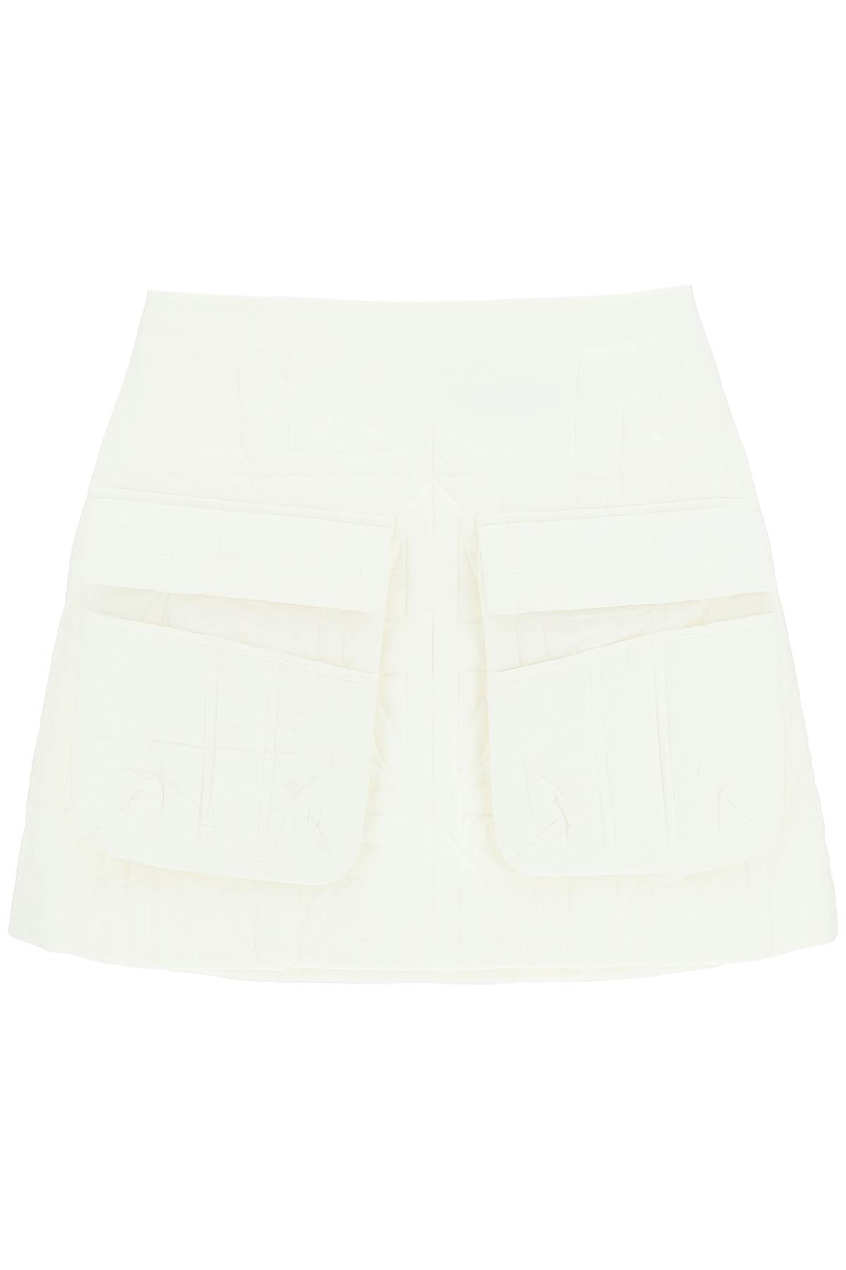 SIMONE ROCHA QUILTED MINI SKIRT WITH OVERSIZED POCKETS