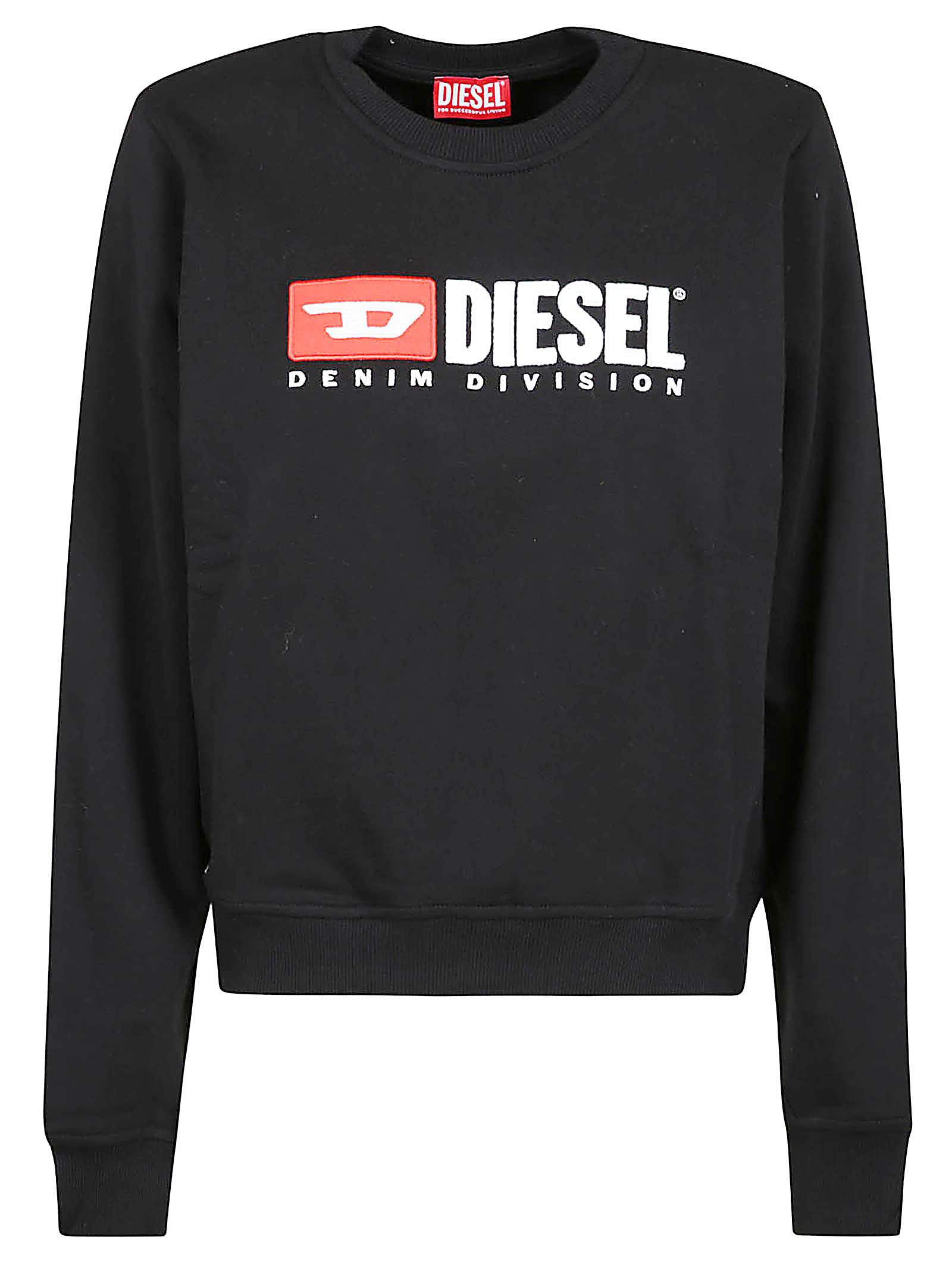 Shop Diesel Chest Logo Rib Trim Sweatshirt In Non Definito