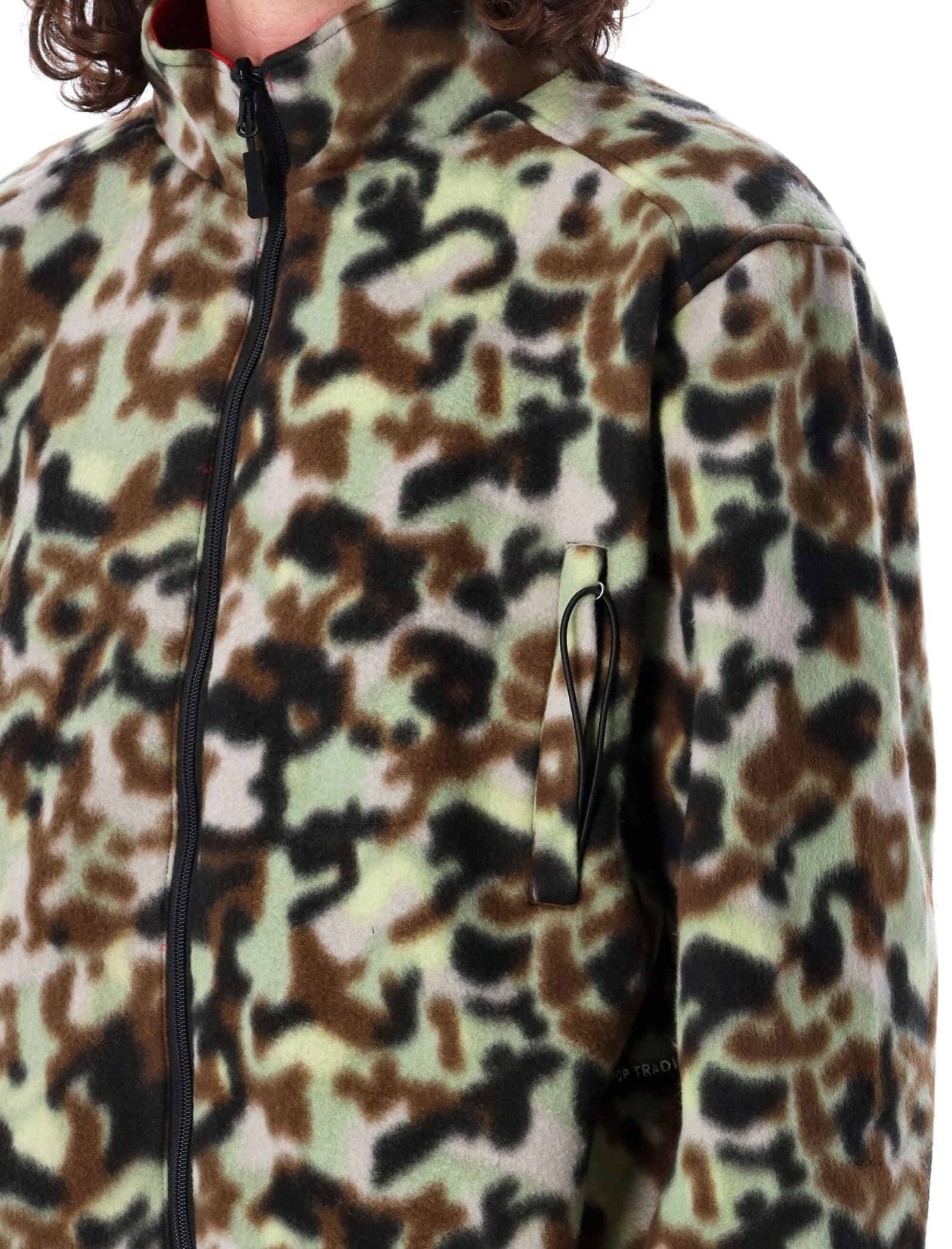 Shop Pop Trading Company Reversible Camo Pile Jacket