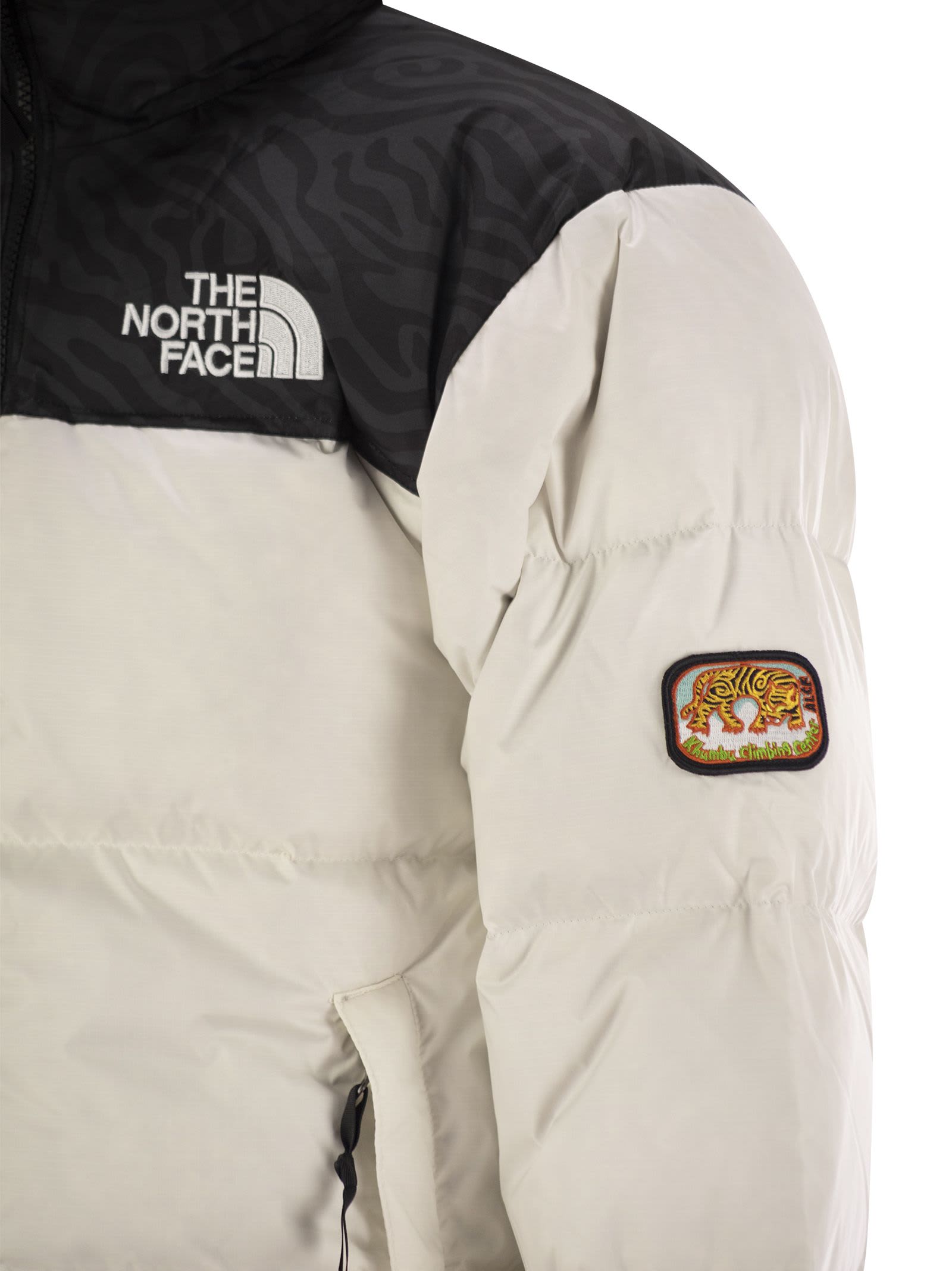 Shop The North Face Retro Nuptse 1996 - Short Down Jacket In White/black