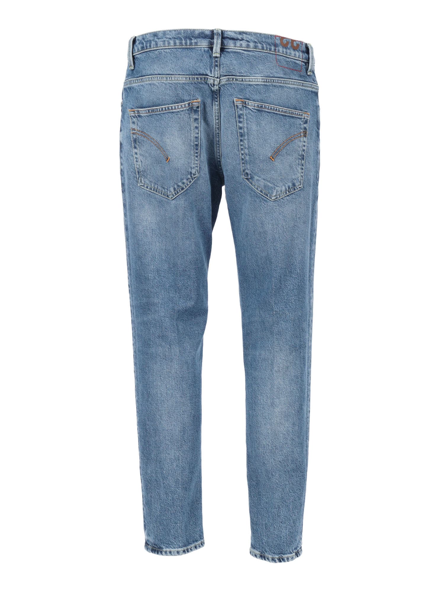 Dondup Light Blue Straight-leg Denim Pants In Blue