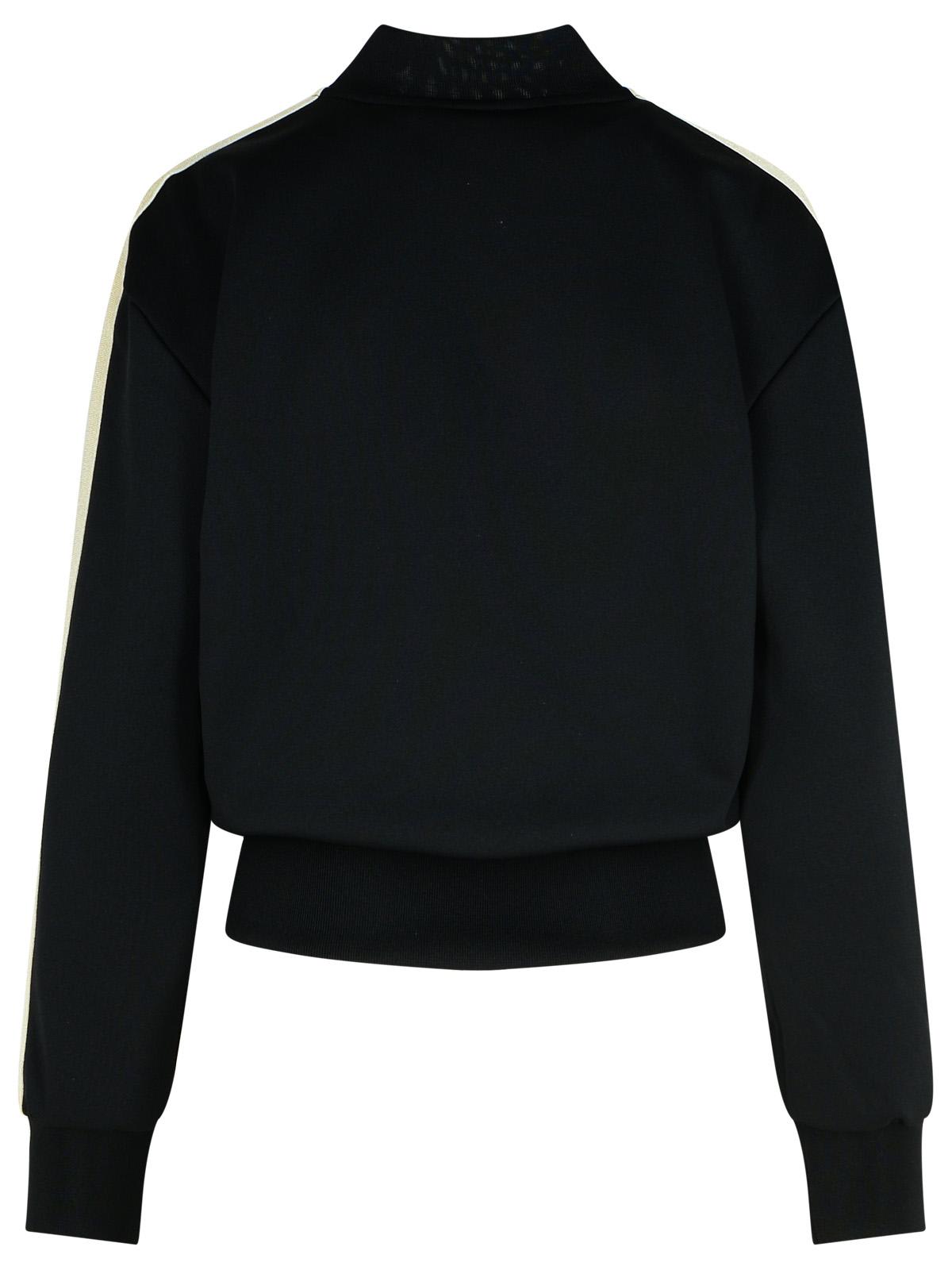 Shop Palm Angels Track Black Polyester Sweatshirt