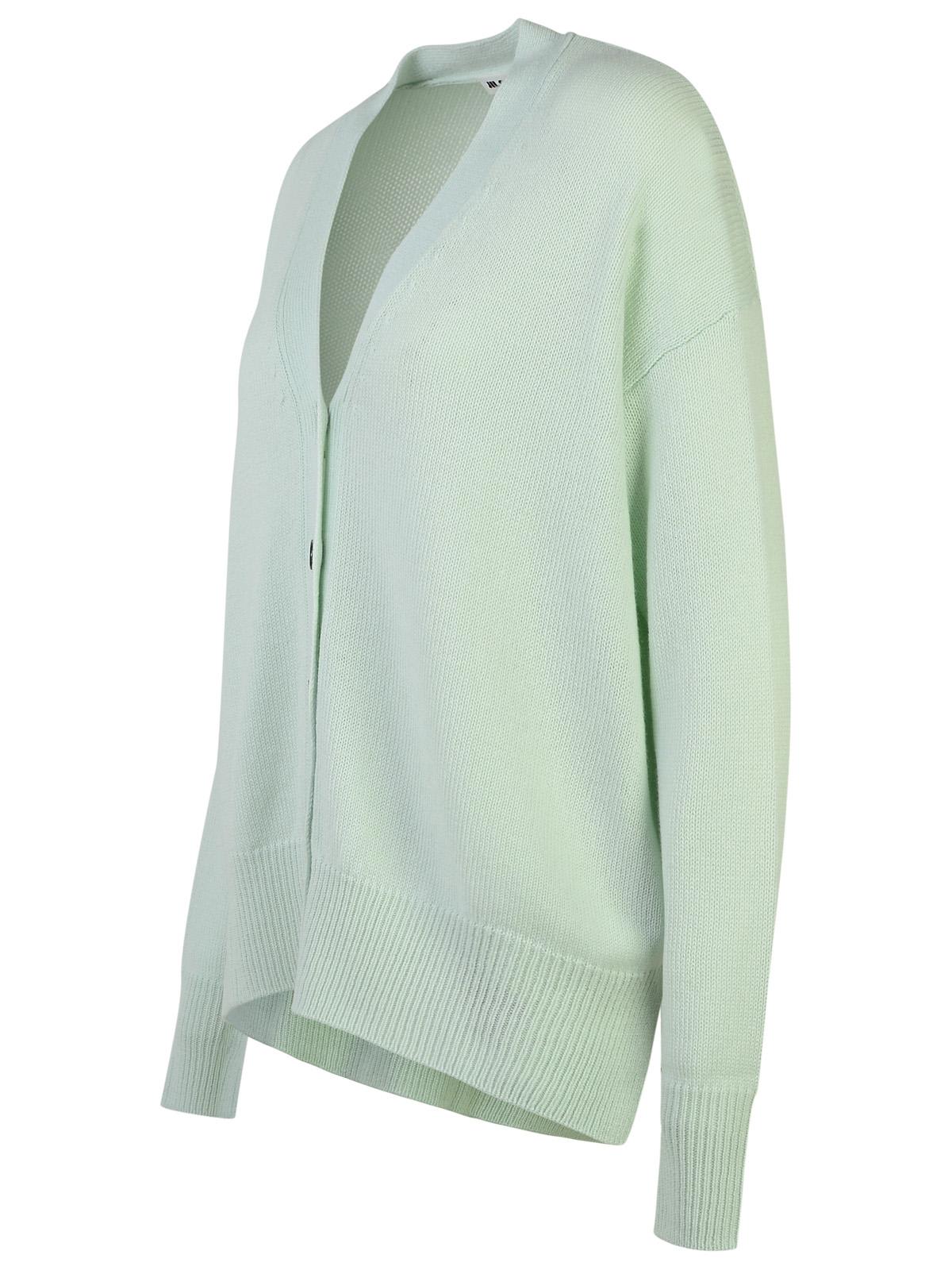 Shop Jil Sander Mint Cashmere Cardigan In Green