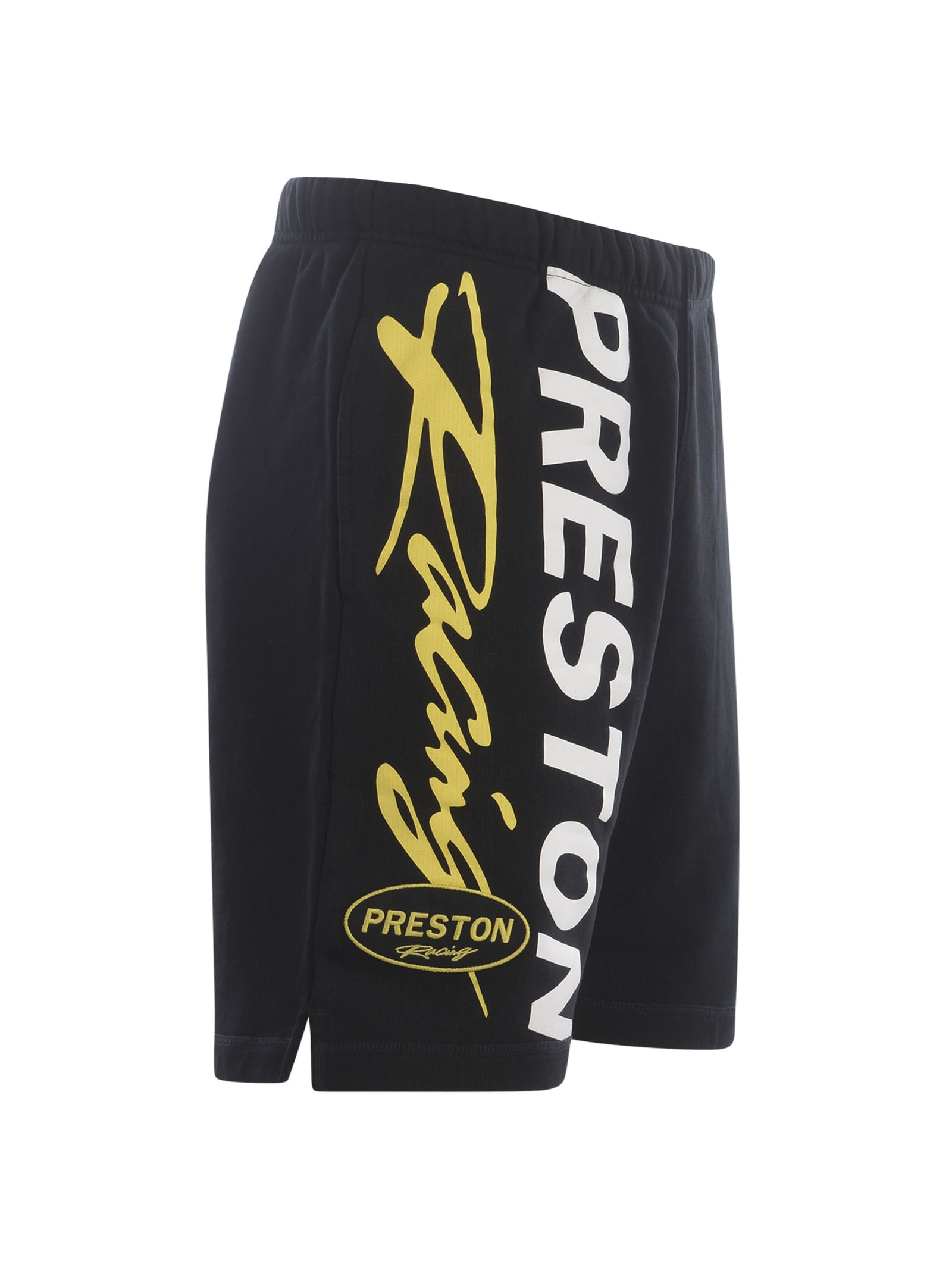 Shop Heron Preston Shorts  Preston Racing In Cotton In Black