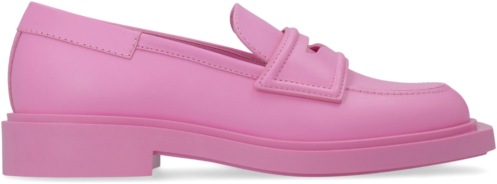 Shop 3juin Viola Leather Loafers In Pink