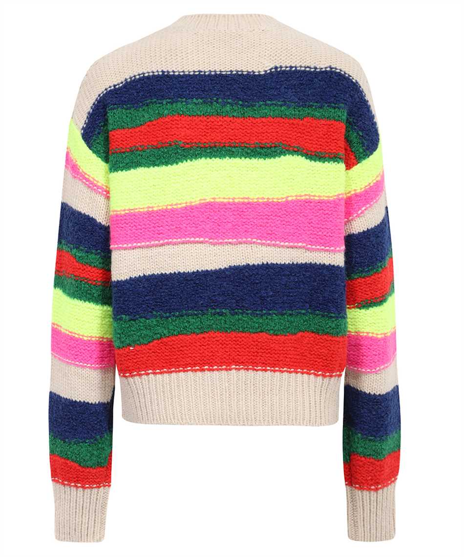 Shop Dsquared2 Long Sleeve Crew-neck Sweater In Multicolor