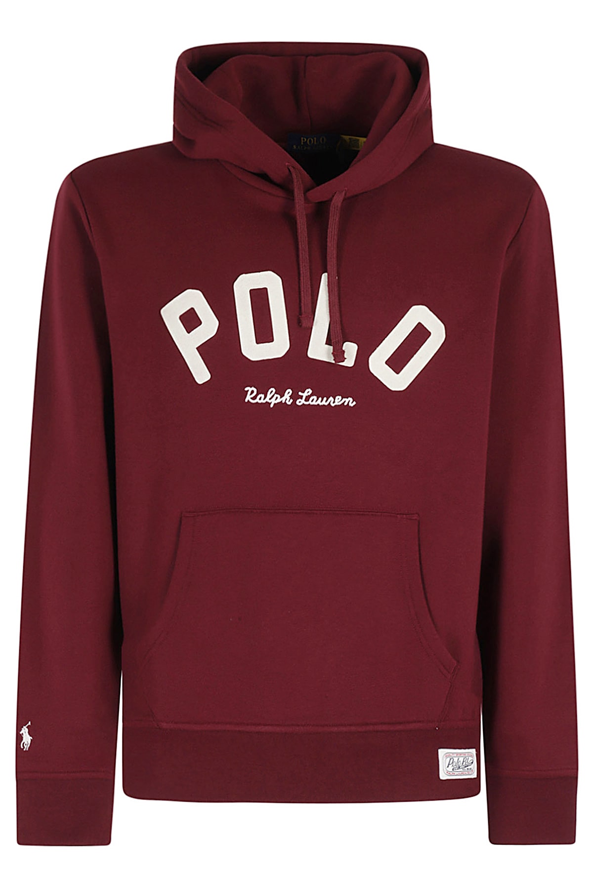 Shop Polo Ralph Lauren Hoodie Logo In Classic Wine