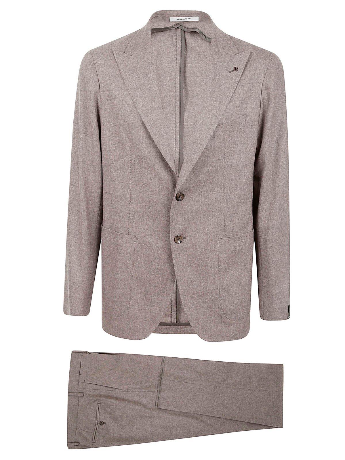 TAGLIATORE SINGLE-BREASTED TWO-PIECE SUIT SET