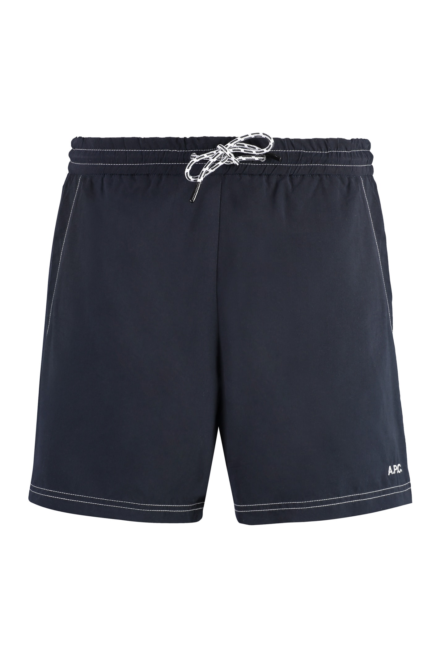 Shop Apc Bobby Nylon Swim Shorts In Blue