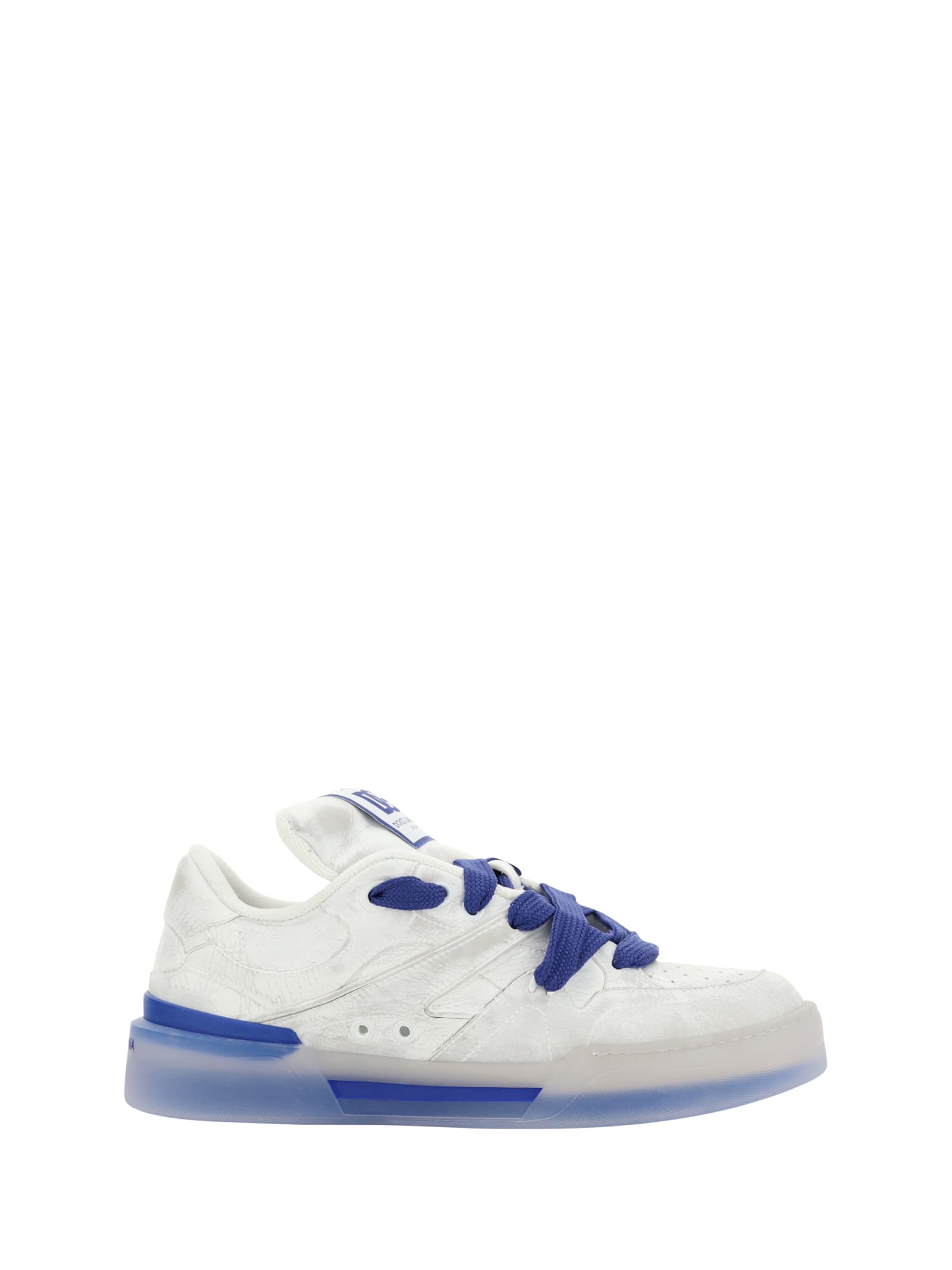 Shop Dolce & Gabbana Sneakers In Bianco/bluette