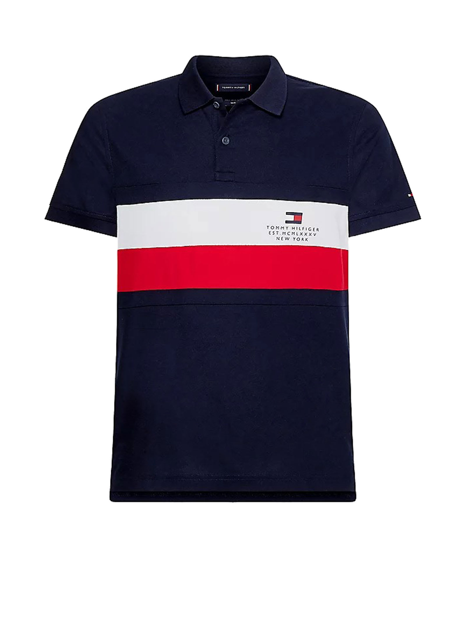 Tommy Hilfiger polo shirt in blue cotton