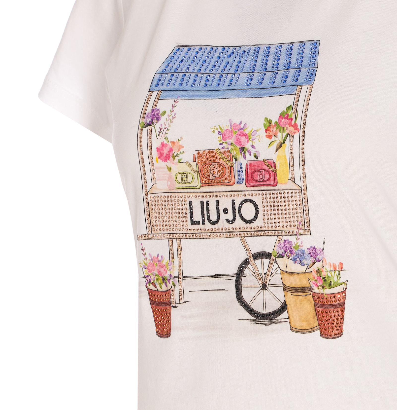 Liu •jo Liu Jo Embellished Graphic Printed T