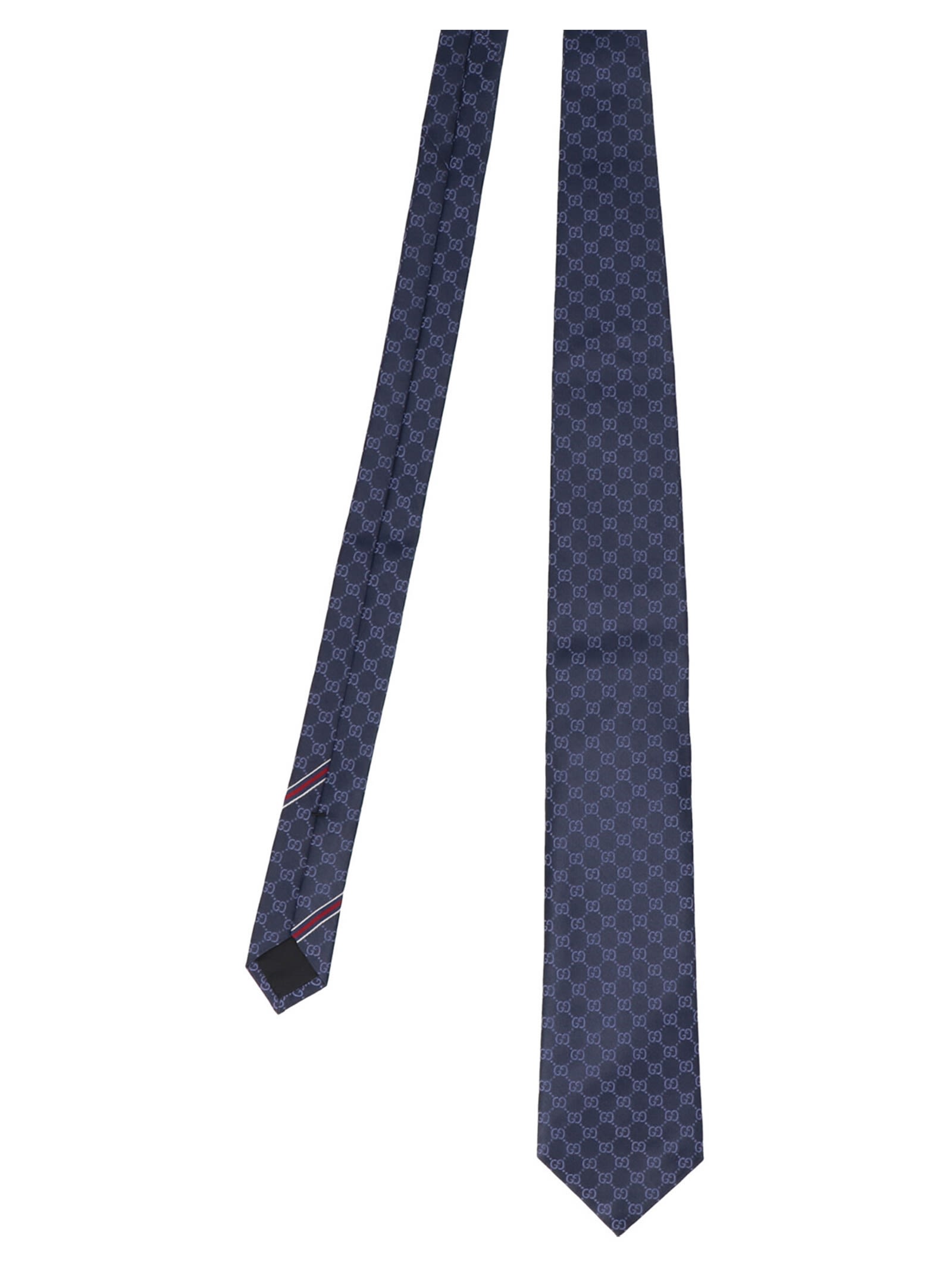 Gucci Double G Tie In Blue