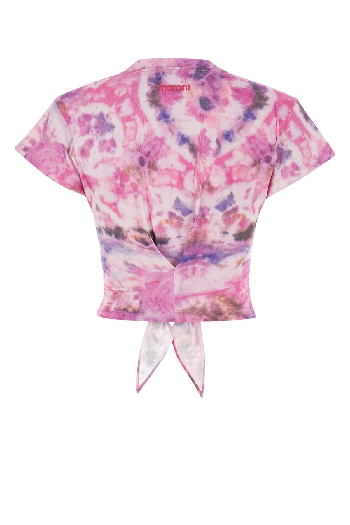 Marant Etoile Printed Cotton Zodya T-shirt In Pink