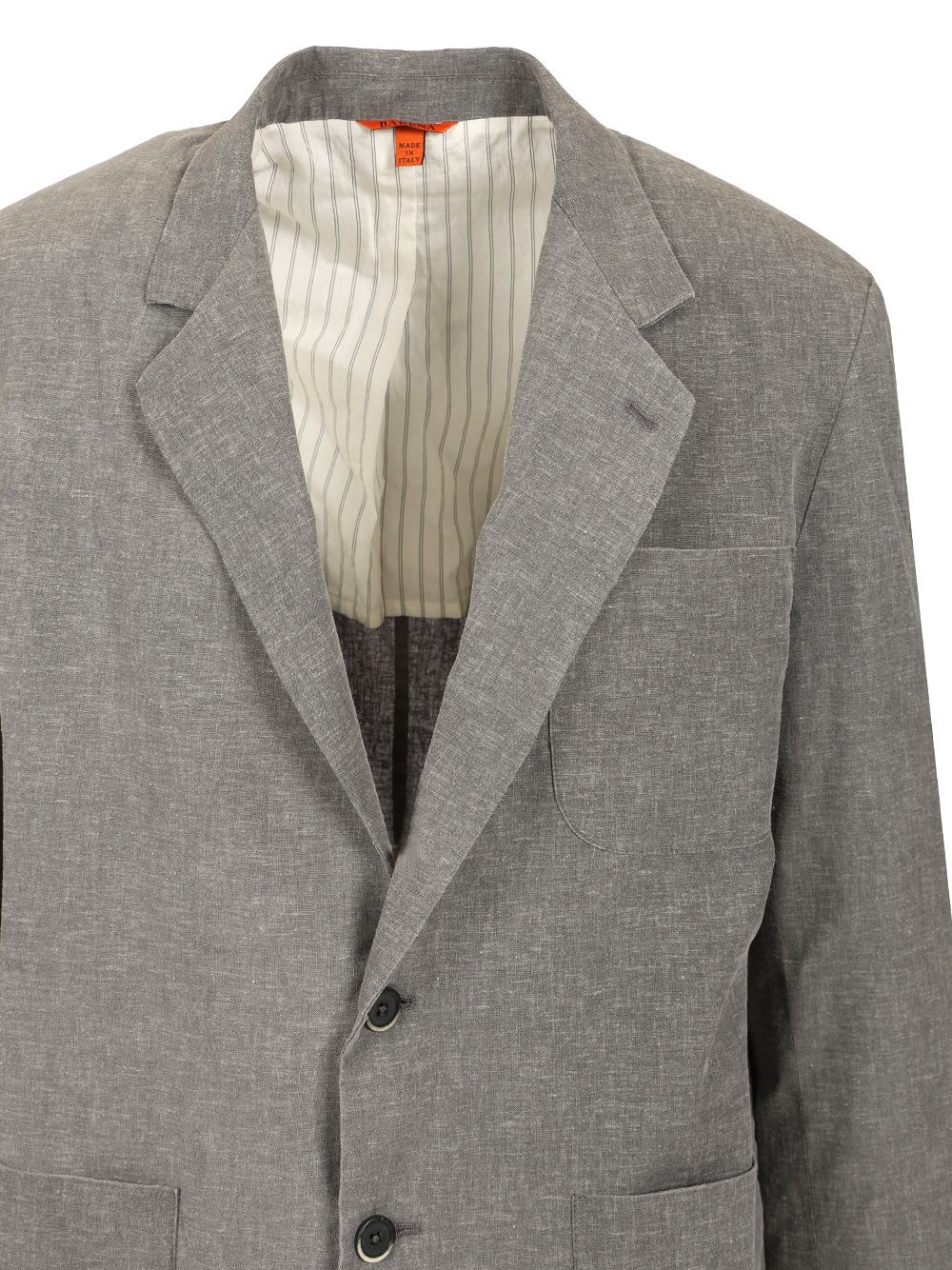 BARENA VENEZIA SINGLE BREASTED JACKET LINEN BLEND