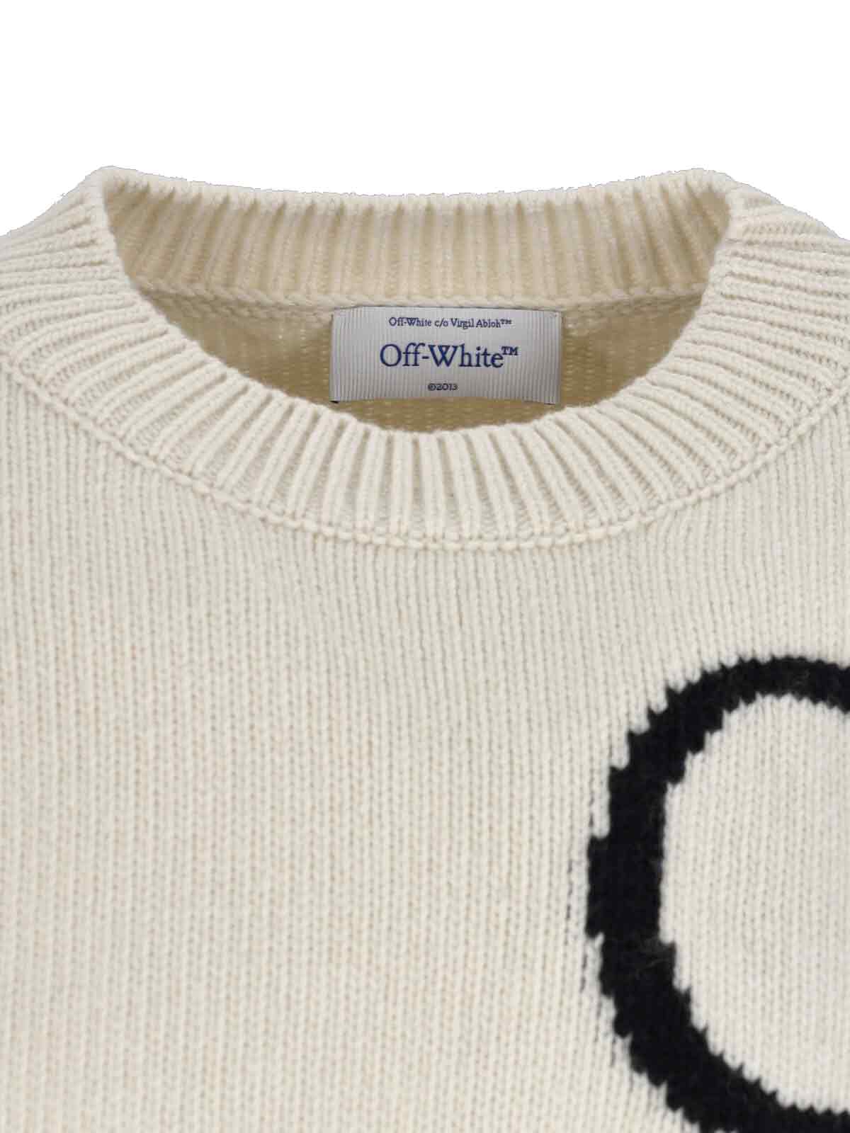 Off-white Bookish Sweater In Neutral