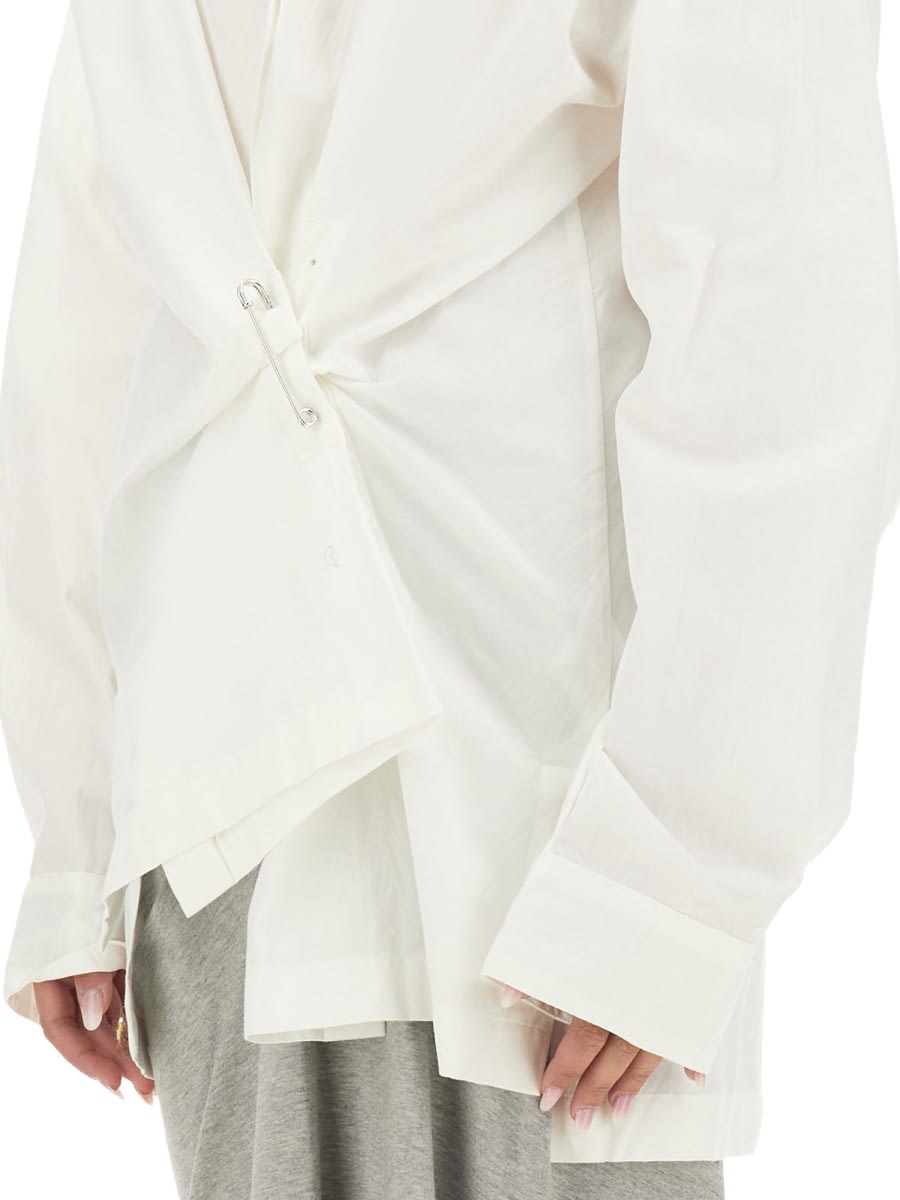 Shop Dries Van Noten Oversize Fit Shirt In White