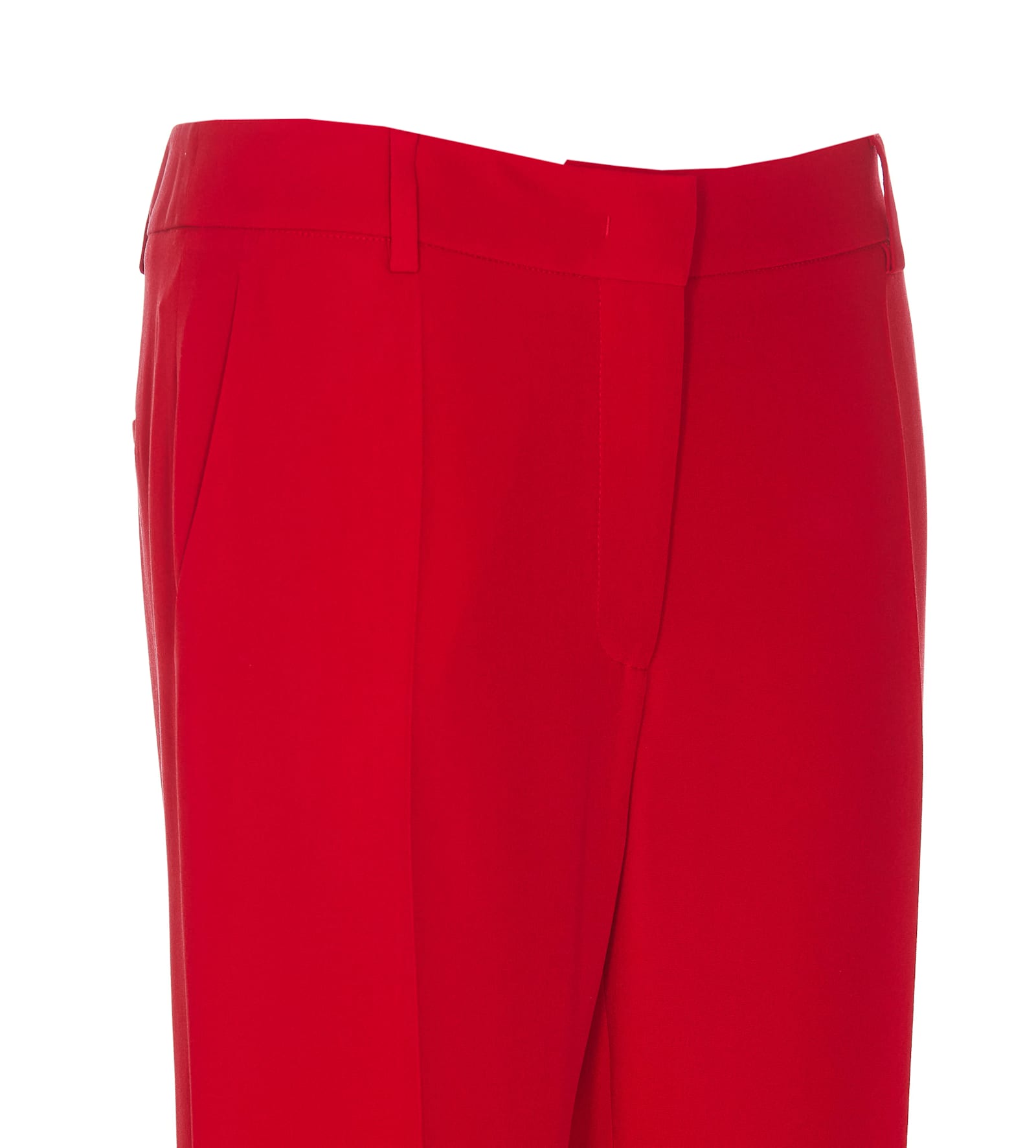 Shop Valentino Cady Couture Pants In Red