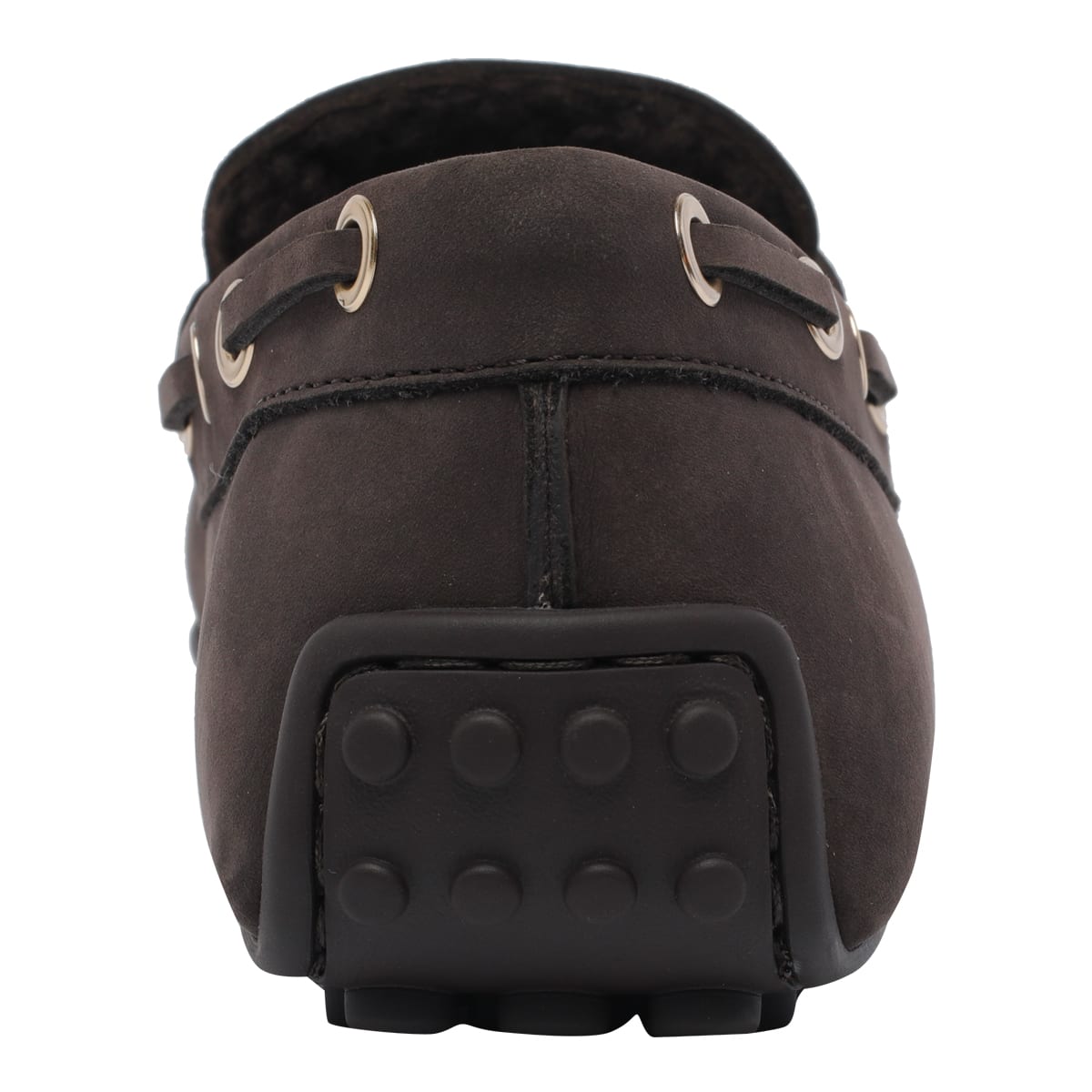 Tod's Slip-on Loafers With Bow And Contrast Stitching In Brown