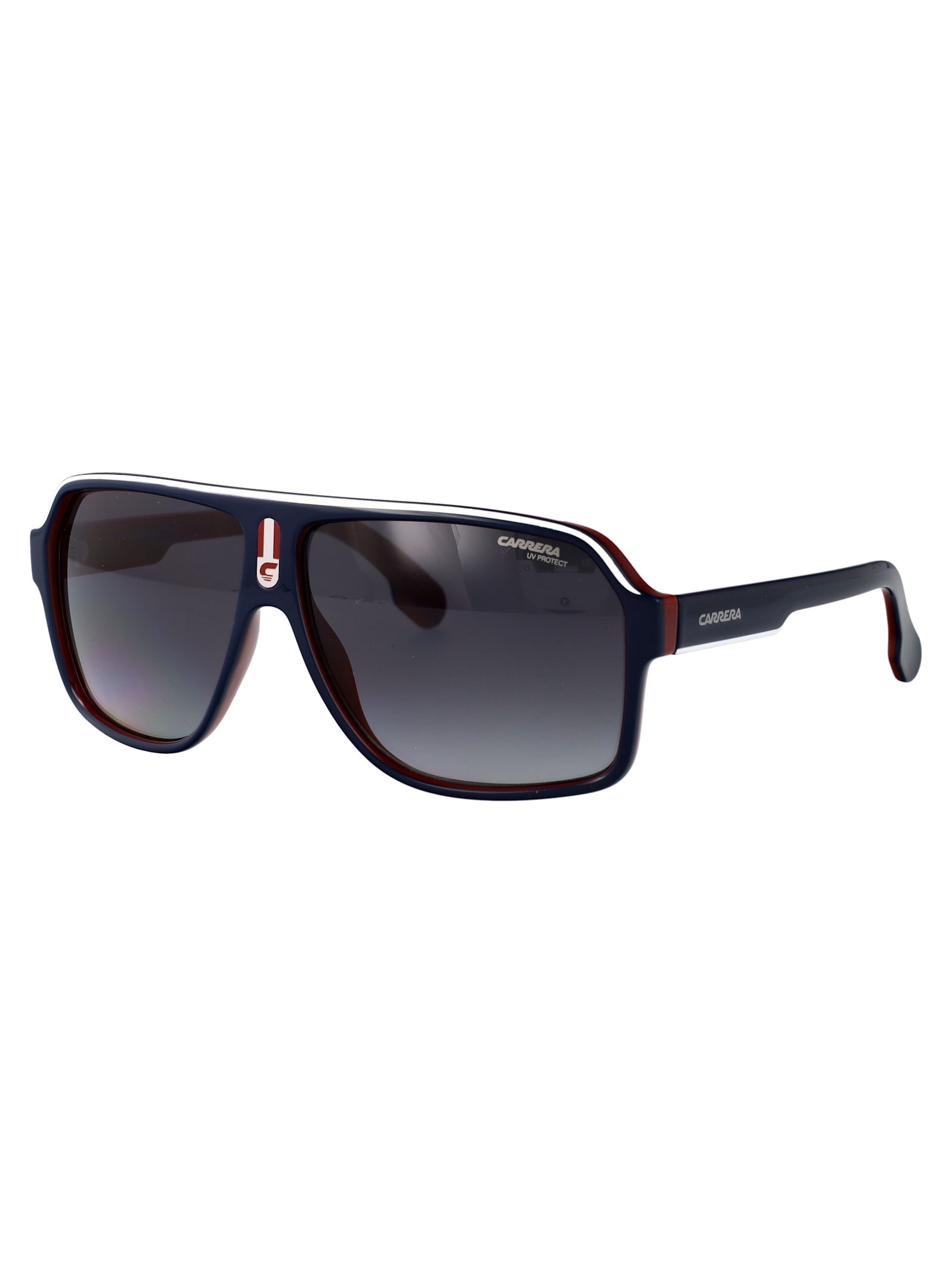 Carrera Blu Rosso Acetate Sunglasses In Black