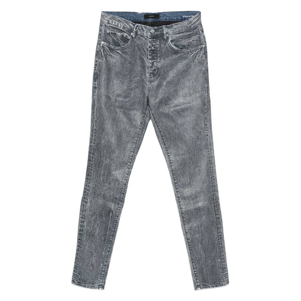 Purple Brand Acid-wash Jeans In Blue