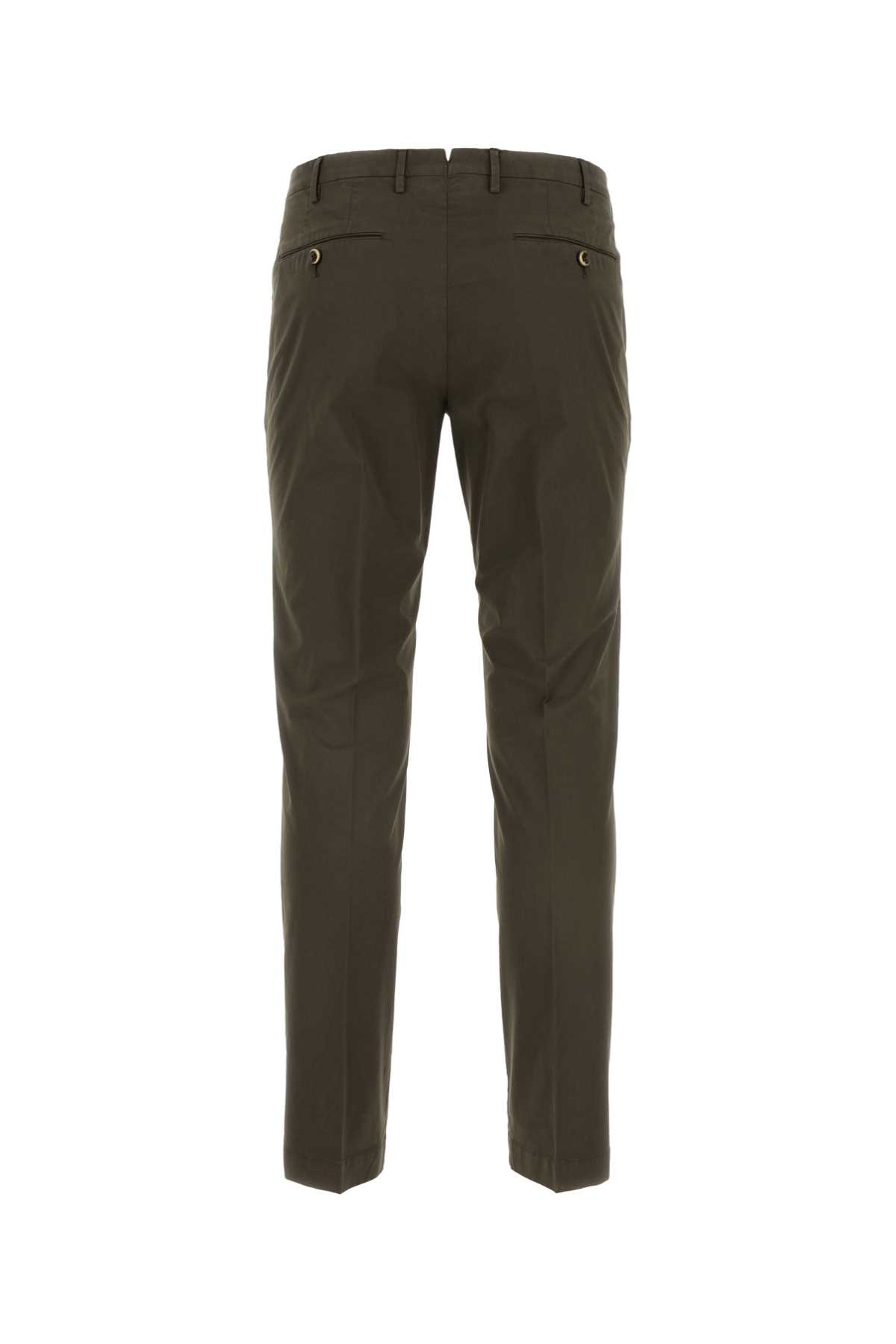 Pt01 Mud Stretch Cotton Pant In Fango