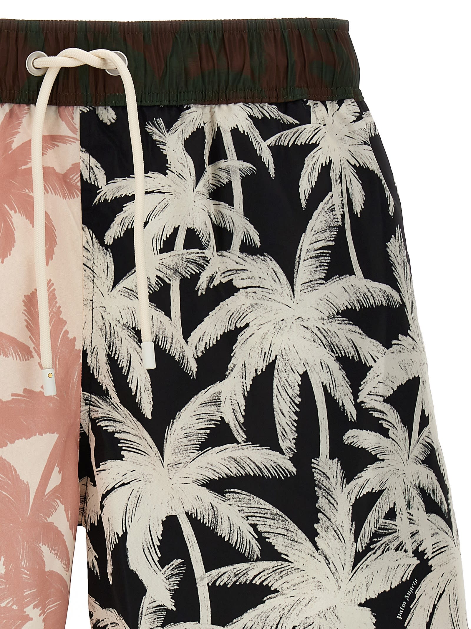Shop Palm Angels Patchwork Palms Swimsuit In Multicolor