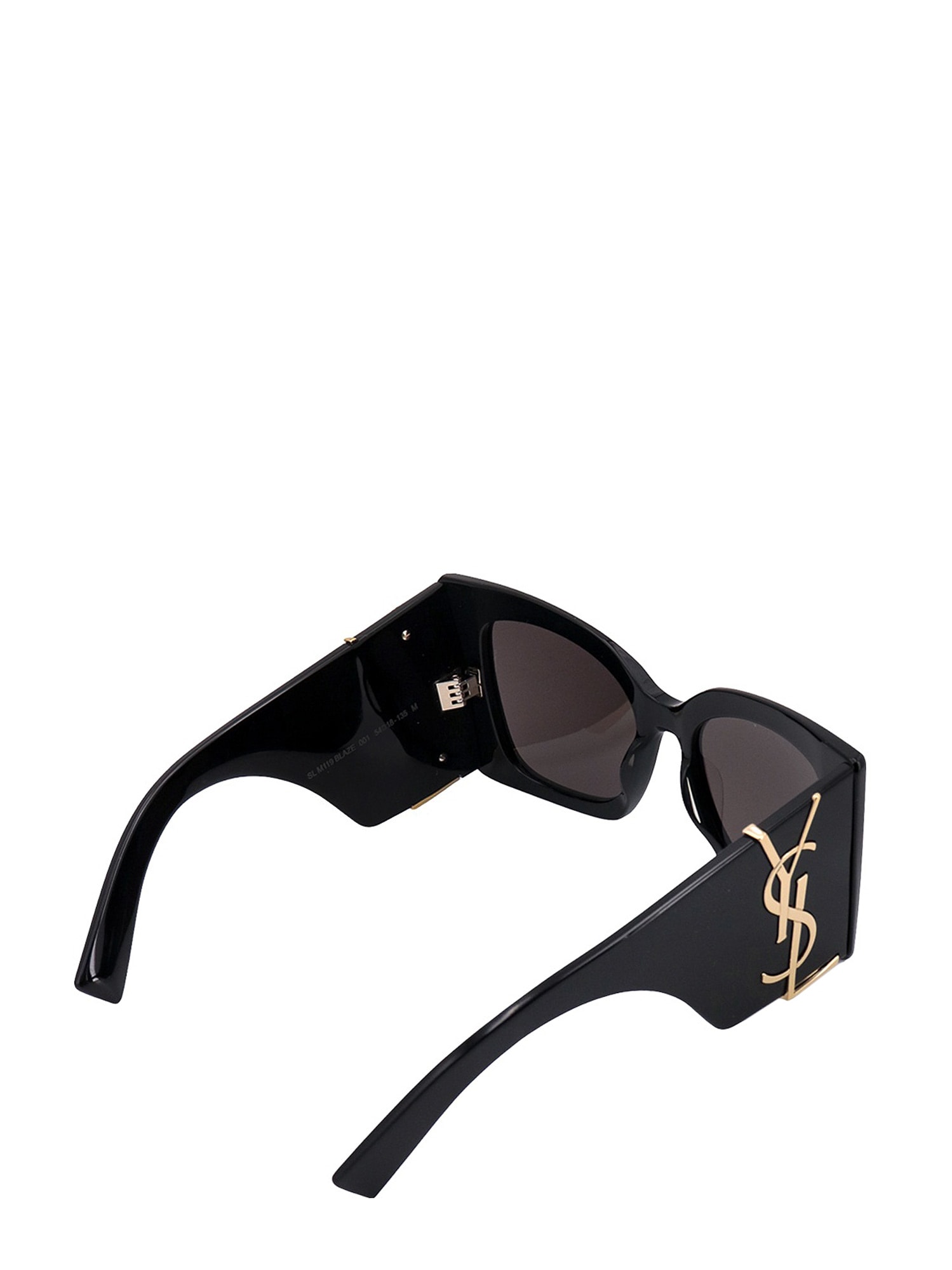 Shop Saint Laurent Sunglasses In Black