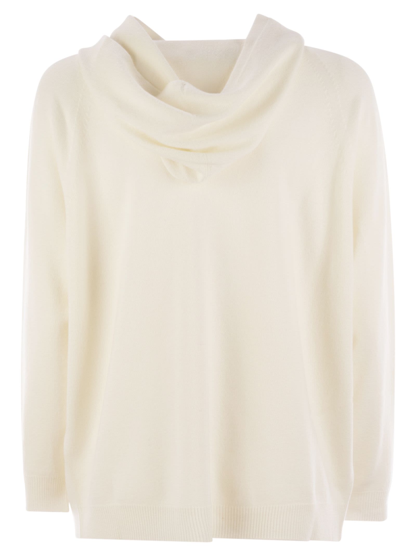 Fabiana Filippi Platinum Hoodie In Neutral